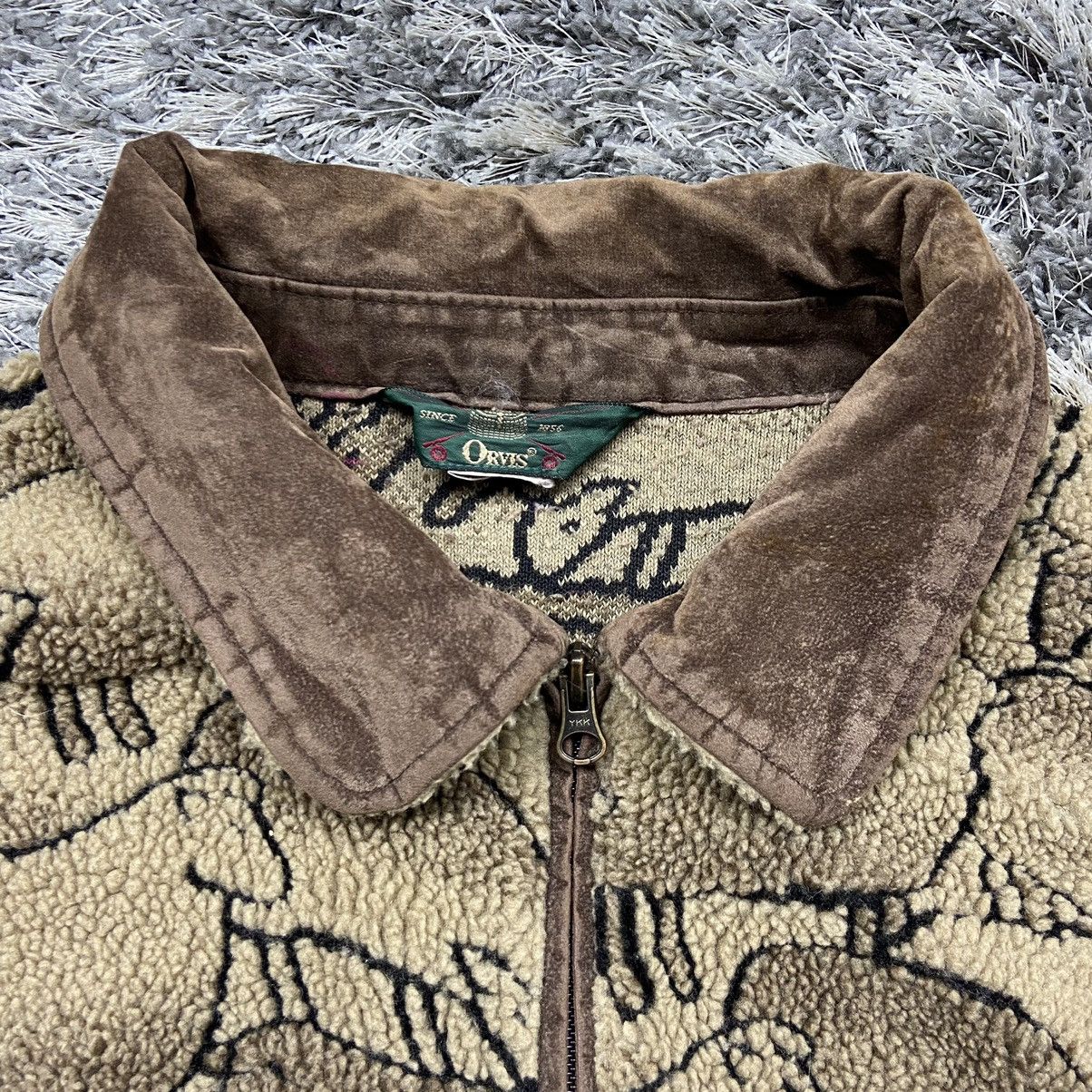 Orvis ORVIS CUTE SHEEPS OVER KNITTED RARE SHERPA JACKET - № 2096 Size US L / EU 52-54 / 3 - 7 Thumbnail