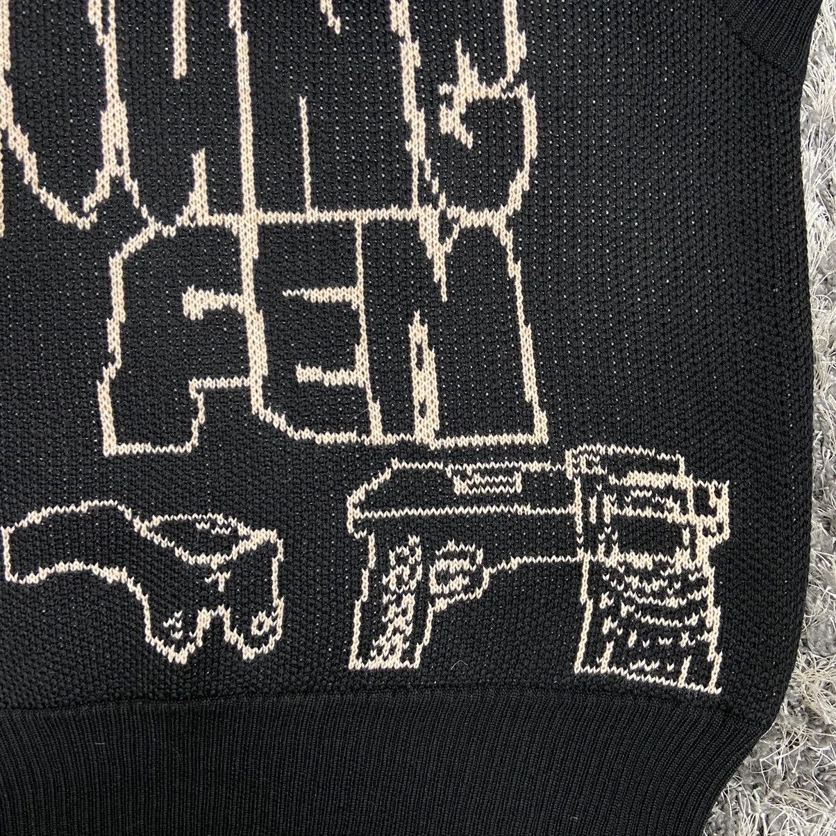 Handmade LIKE GOSHA RUBCHINSKIY UKRAINE YOUNG FEN BRAND KNITTED VEST Size US L / EU 52-54 / 3 - 4 Thumbnail