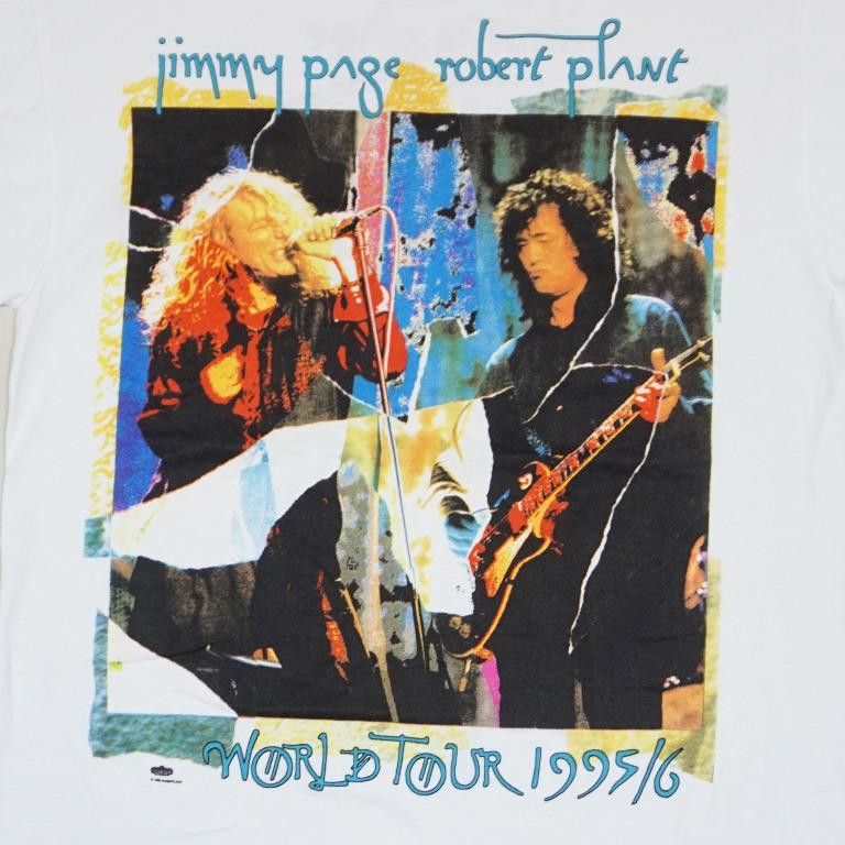 Band Tees × Led Zeppelin × Vintage 90s Jimmy Page Robert Plant "ZoSo World Tour" T-Shirt Size US L / EU 52-54 / 3 - 2 Thumbnail