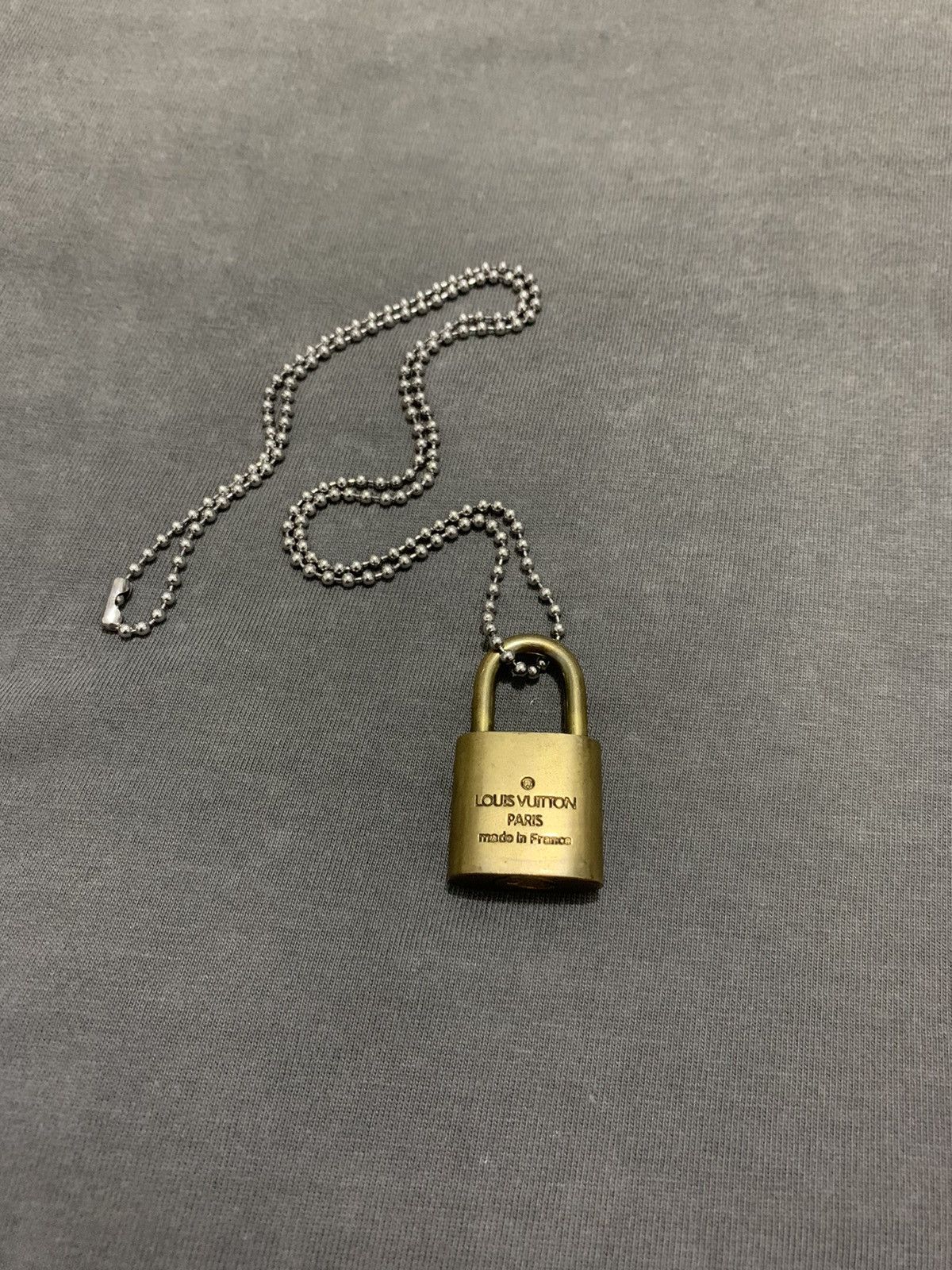Designer Lv padlock necklace sid vicious style Size ONE SIZE - 3 Thumbnail