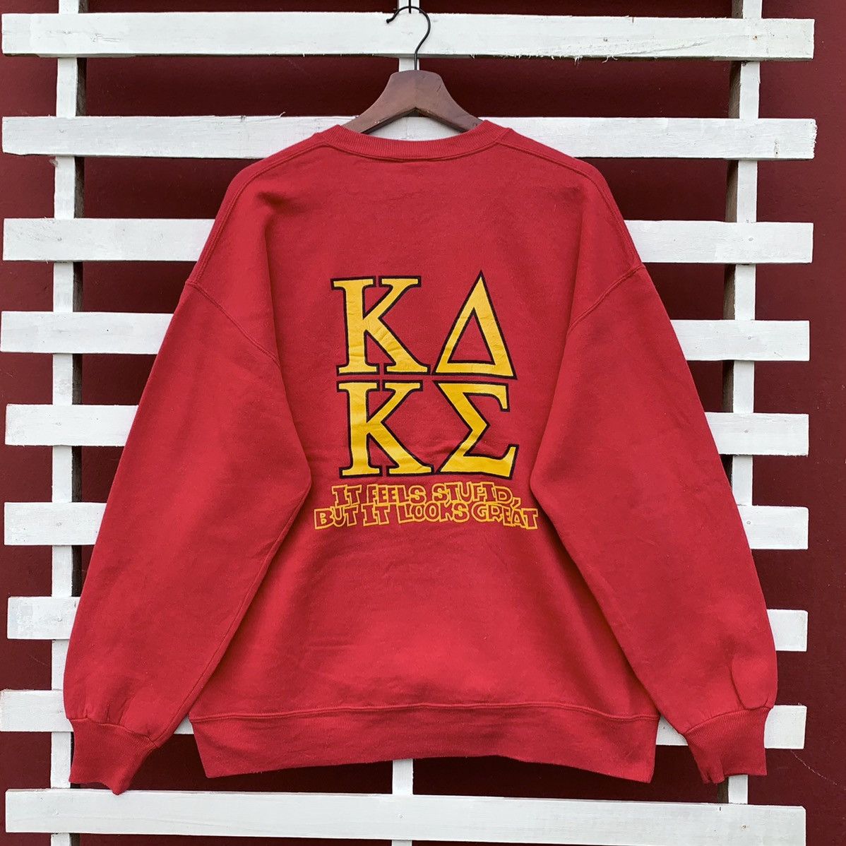 Delta Vintage 90s Jerzees Sigma Kappa Delta Sweatshirt Size US L / EU 52-54 / 3 - 2 Thumbnail