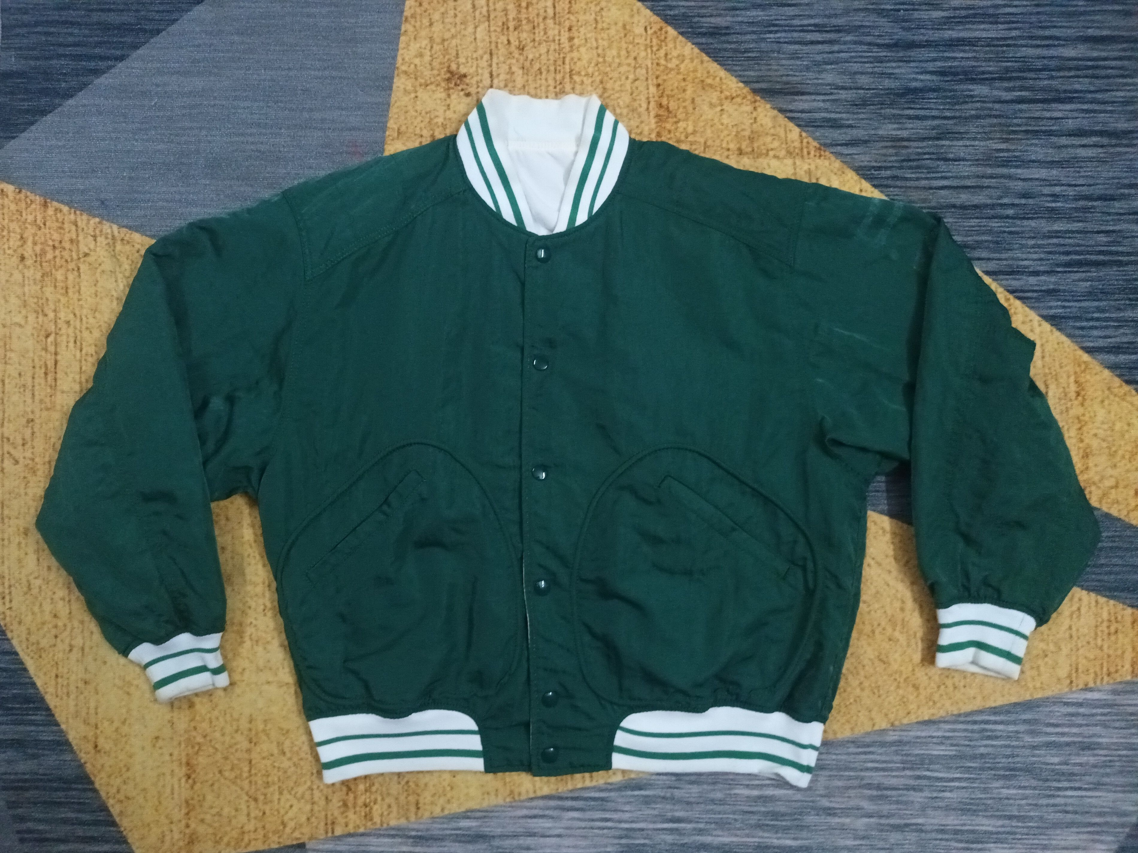 Japanese Brand 🔥 DRUG STORE'S REVERSIBLE BUTTON UP VARSITY JACKET 🔥 Size US XL / EU 56 / 4 - 2 Thumbnail