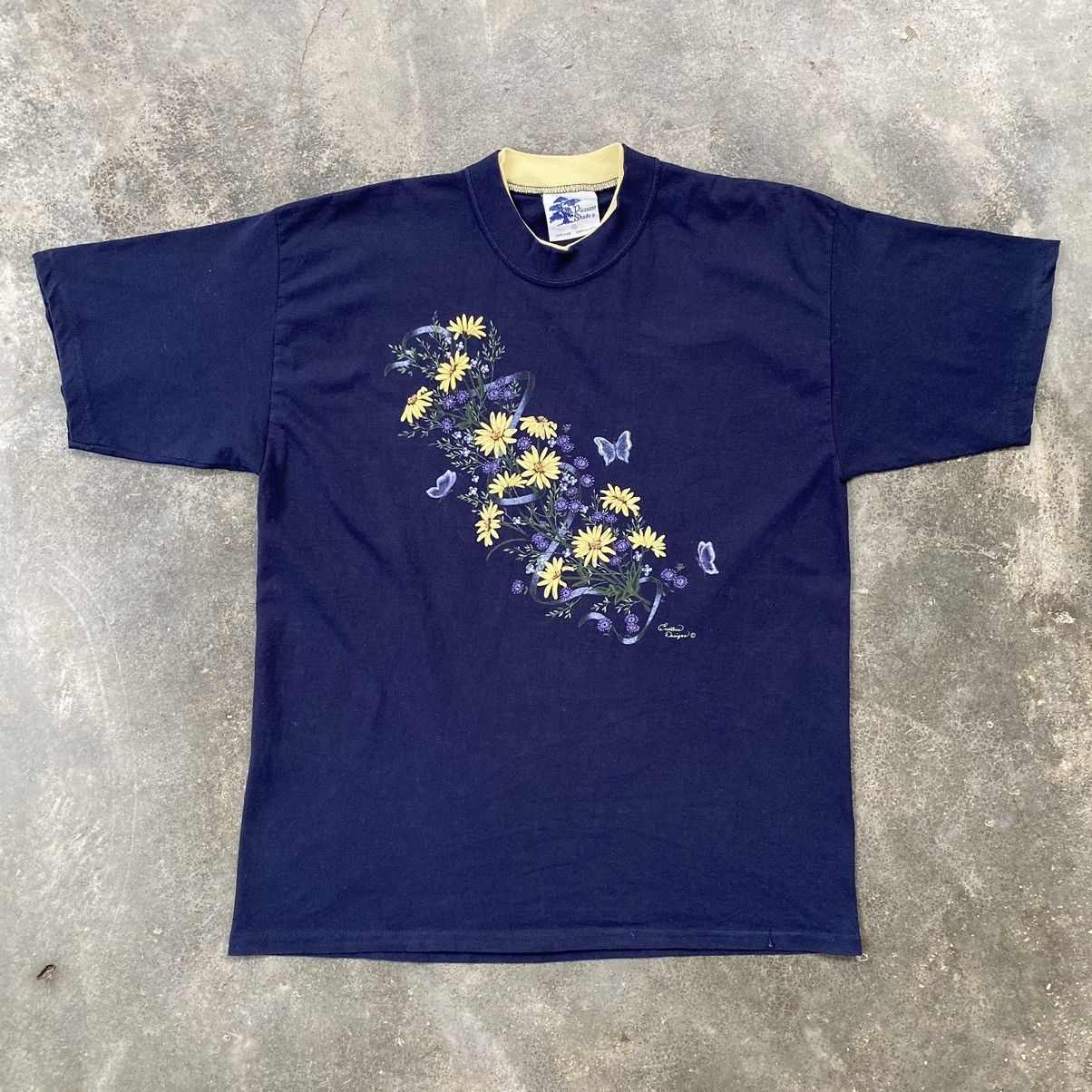 Vintage Vintage Pleasant Shade Floral Art Tees Size US XL / EU 56 / 4 - 1 Thumbnail