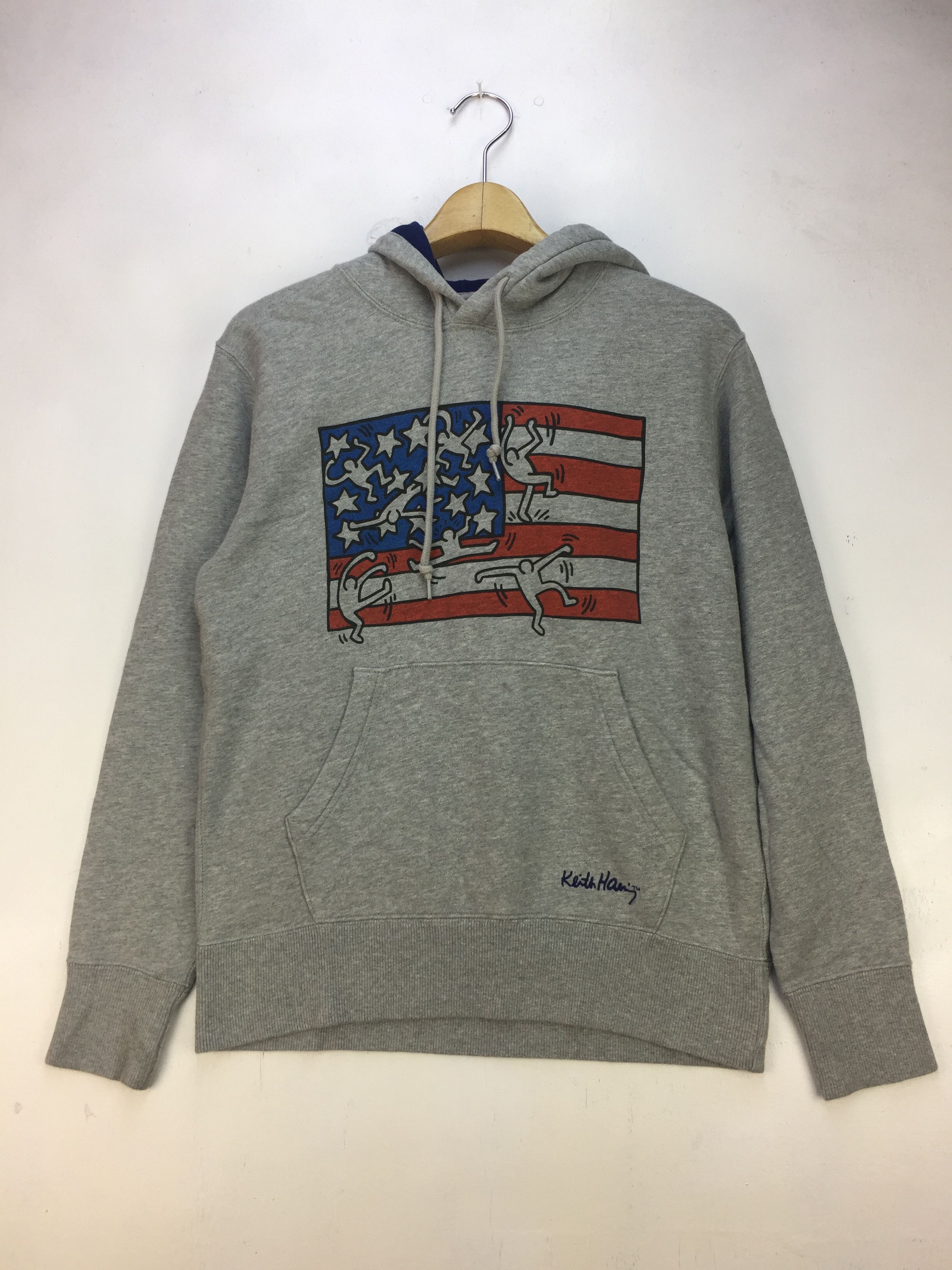 Uniqlo KEITH HARING X UNIQLO AMERICAN FLAG POP ART HOODIE | Grailed