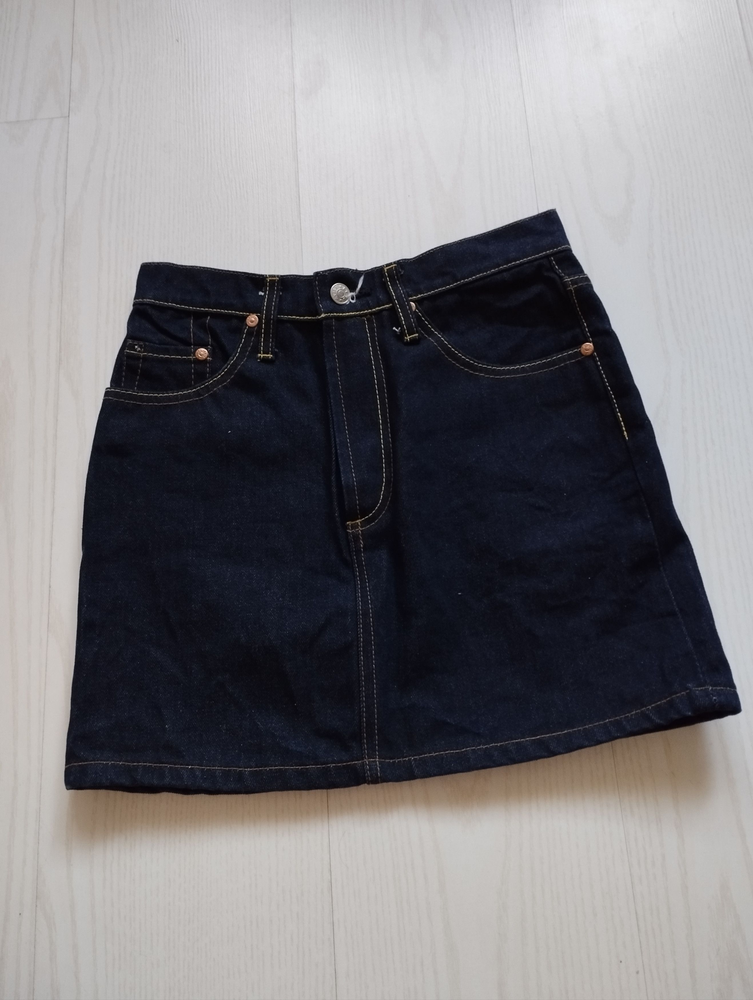 Evisu Vintage Evisu Women’s Denim Mini Skirt Size 27" / US 4 / IT 40 - 3 Thumbnail