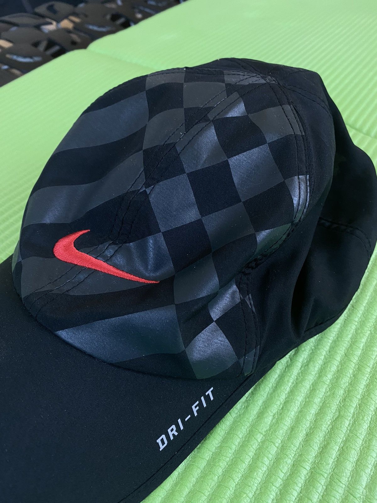 Nike × Vintage nike mcenroe checkered featherlight dri-fit Size ONE SIZE - 1 Thumbnail