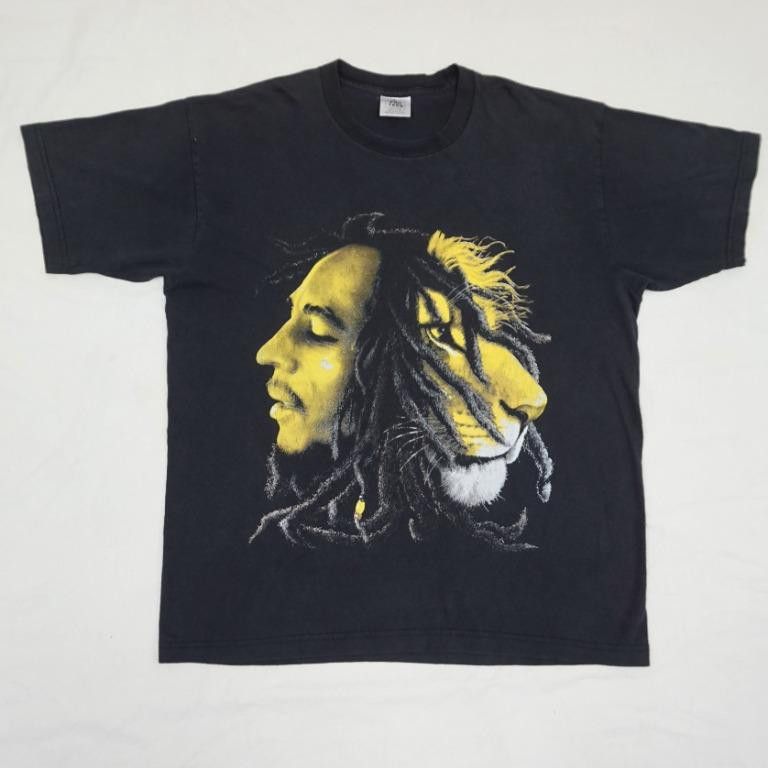 Band Tees × Bob Marley × Vintage 90's Bob Marley T-Shirt Size US XL / EU 56 / 4 - 1 Thumbnail