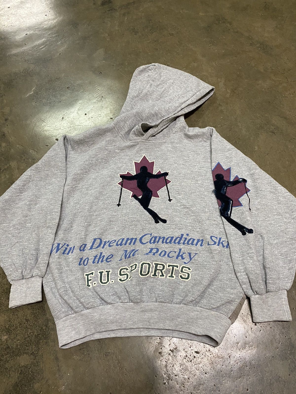 Vintage Vintage Flash Up Canada Ski Full Print With Patches Hoodie Size US L / EU 52-54 / 3 - 3 Thumbnail