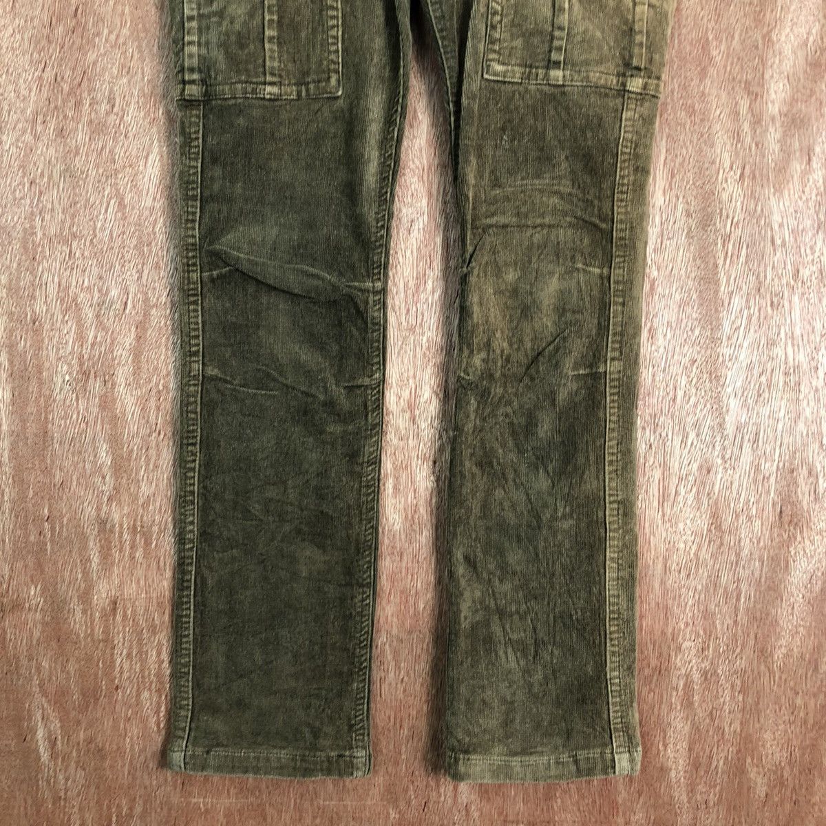 Japanese Brand DLL Back Number Brown Conduroy Multipocket Denim Pants #c223 Size US 26 / EU 42 - 3 Thumbnail