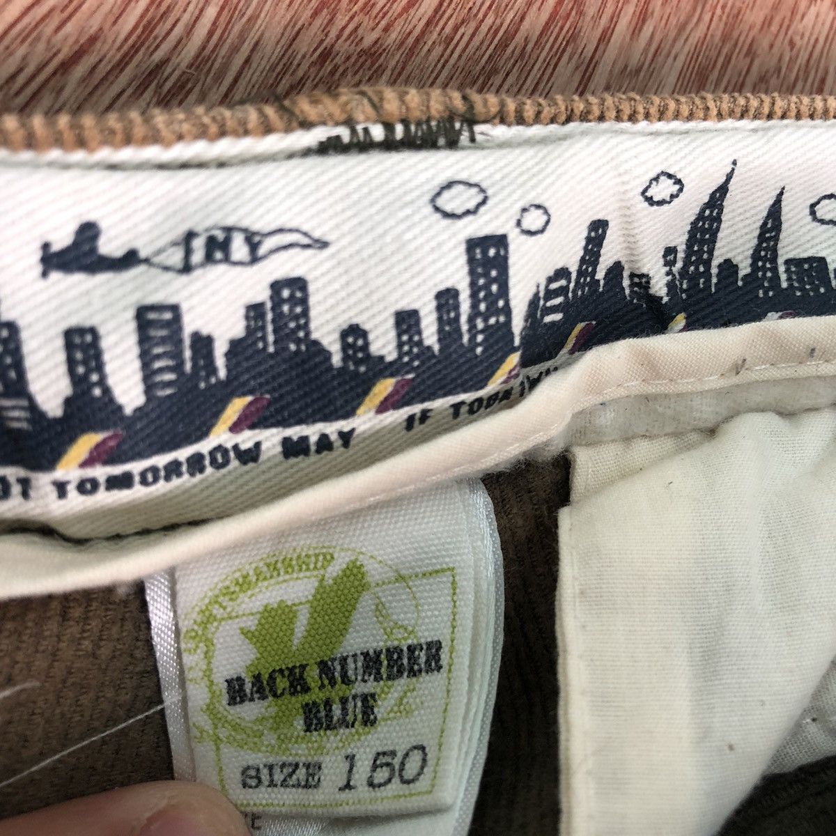 Japanese Brand DLL Back Number Brown Conduroy Multipocket Denim Pants #c223 Size US 26 / EU 42 - 11 Thumbnail