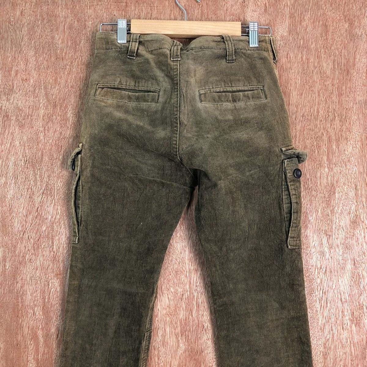 Japanese Brand DLL Back Number Brown Conduroy Multipocket Denim Pants #c223 Size US 26 / EU 42 - 8 Thumbnail