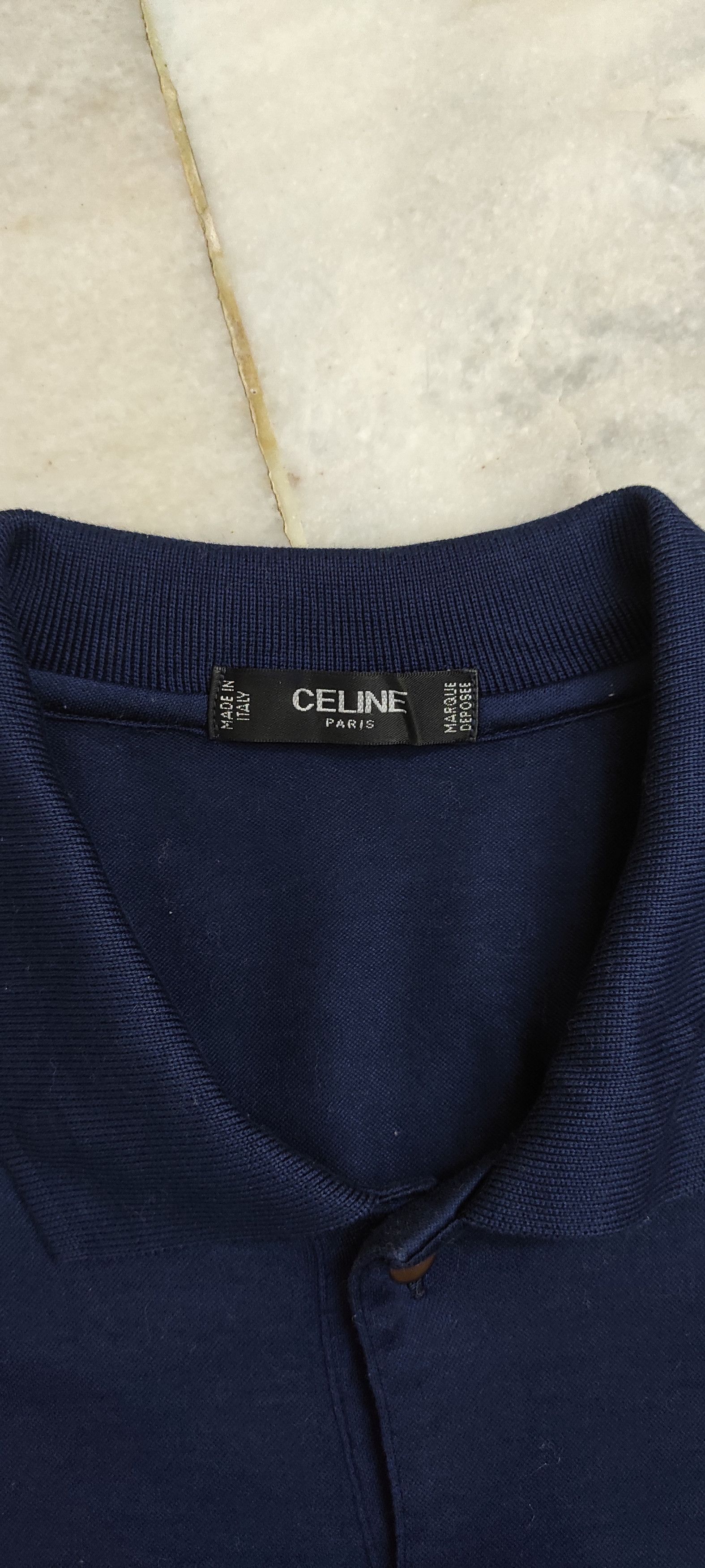 Celine Archive CELINE PARIS EMBROIDERED LOGO'S LONG SLEEVE Button Size US M / EU 48-50 / 2 - 5 Thumbnail