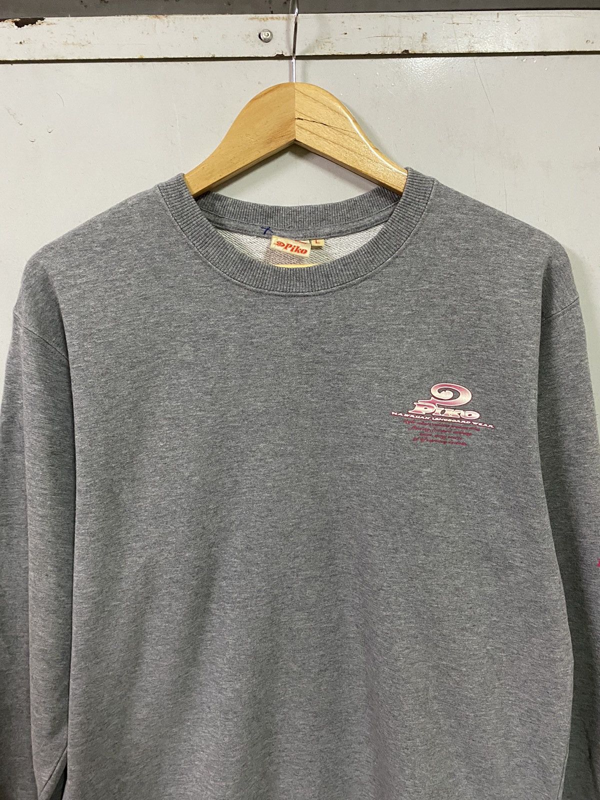 Japanese Brand Vintage Piko Hawaiian Longboard Style Wear Sweatshirts Size US L / EU 52-54 / 3 - 2 Thumbnail