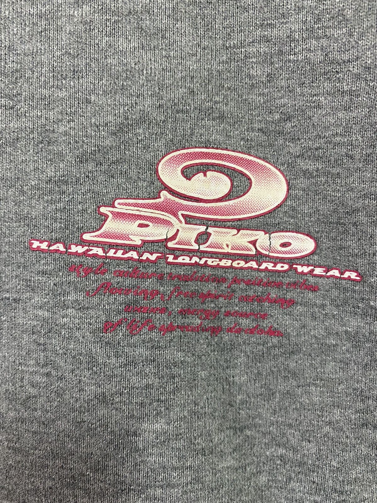 Japanese Brand Vintage Piko Hawaiian Longboard Style Wear Sweatshirts Size US L / EU 52-54 / 3 - 3 Thumbnail