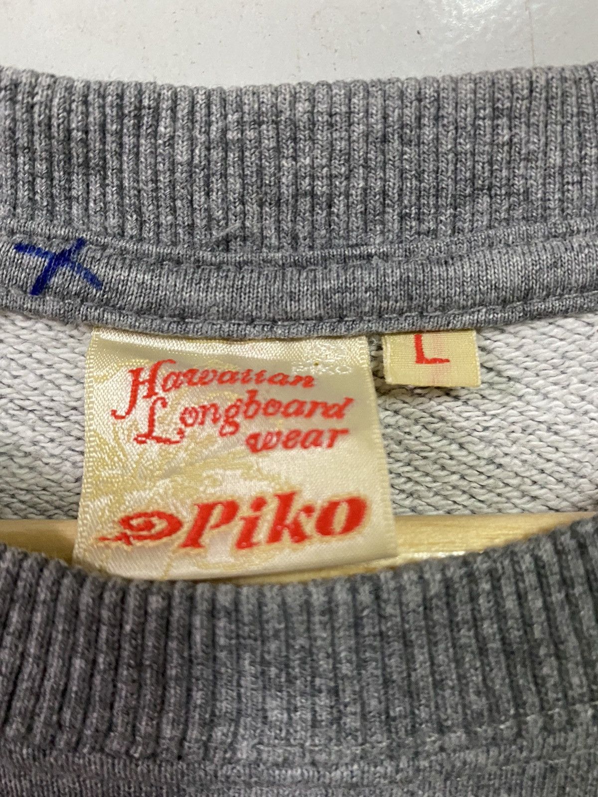 Japanese Brand Vintage Piko Hawaiian Longboard Style Wear Sweatshirts Size US L / EU 52-54 / 3 - 4 Thumbnail