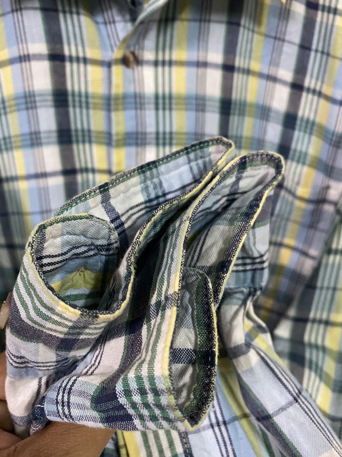 Benetton Vintage Benetton Formula 1 Flannel Single Pocket Plaid Size US XL / EU 56 / 4 - 6 Thumbnail