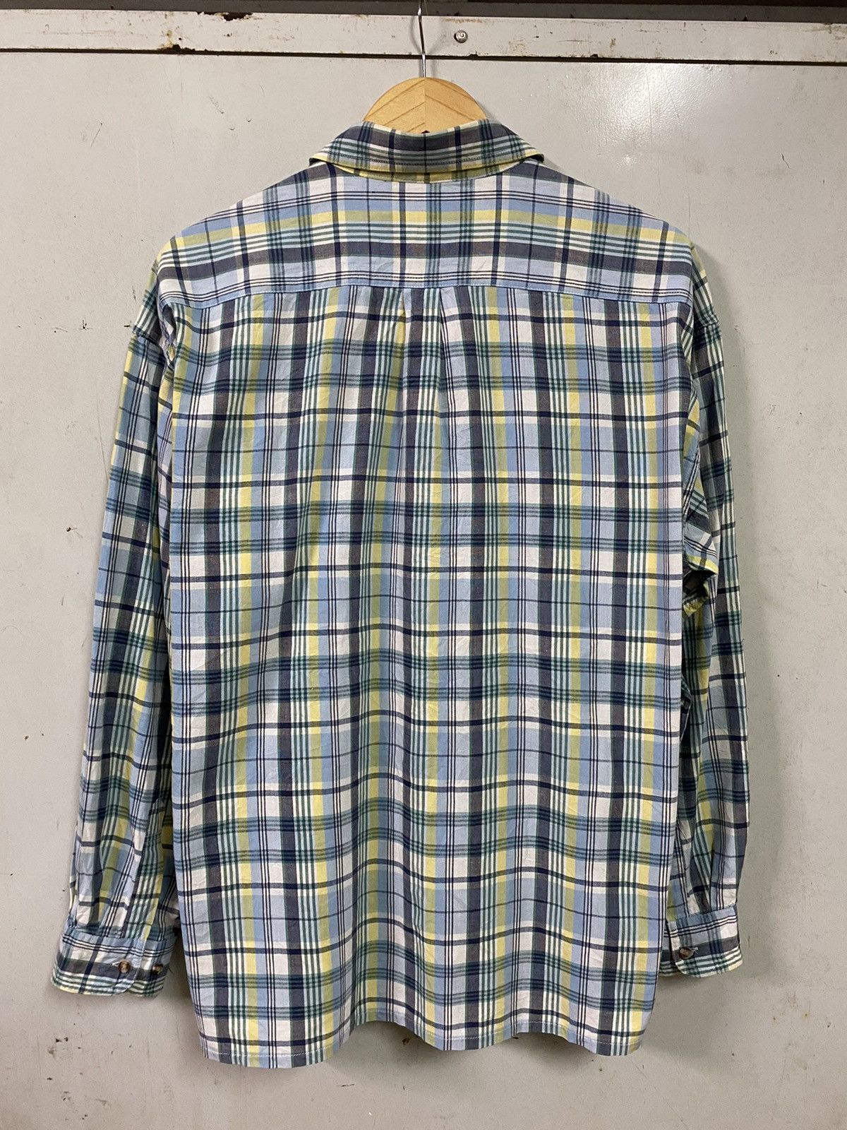 Benetton Vintage Benetton Formula 1 Flannel Single Pocket Plaid Size US XL / EU 56 / 4 - 7 Thumbnail