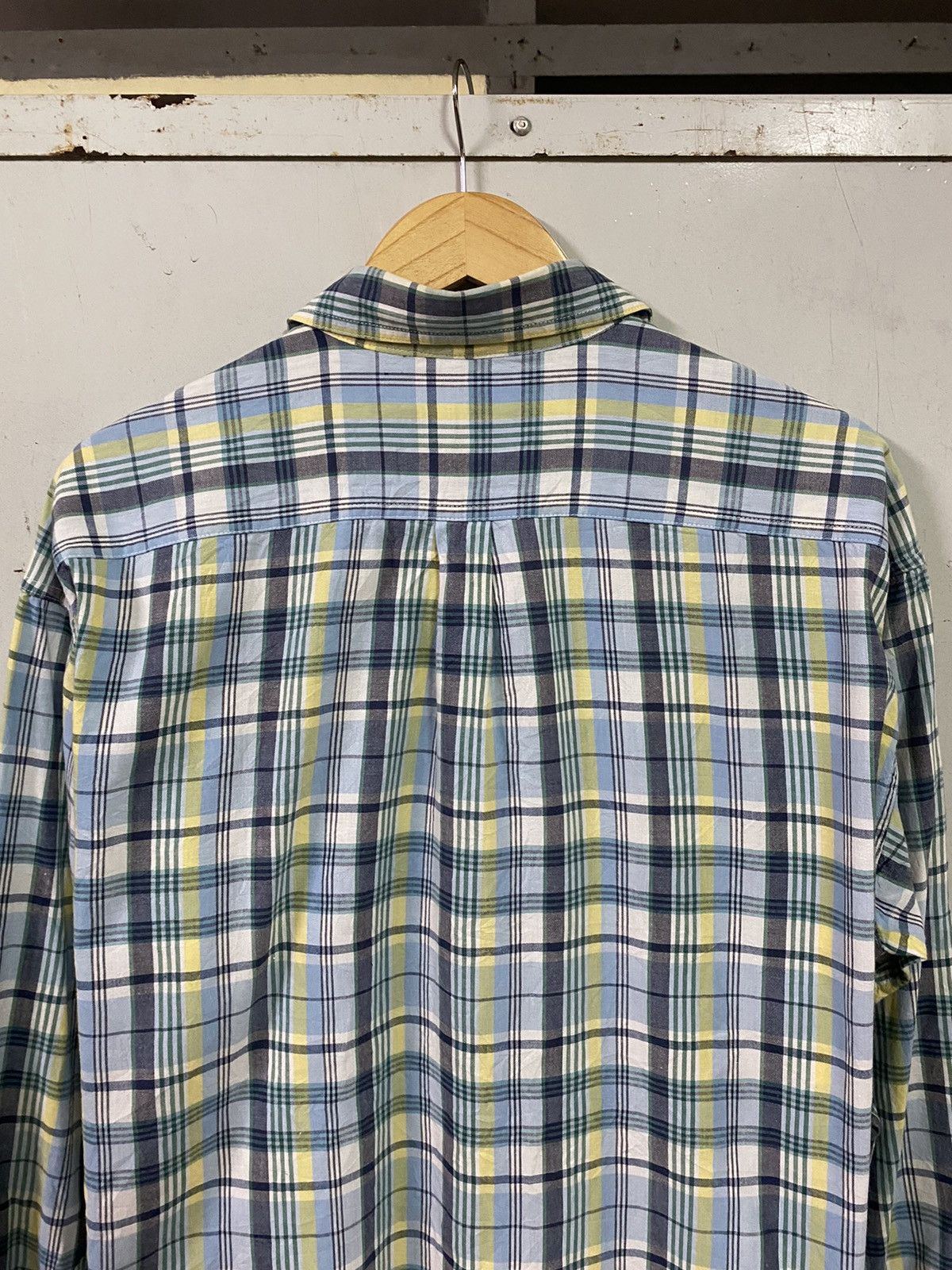 Benetton Vintage Benetton Formula 1 Flannel Single Pocket Plaid Size US XL / EU 56 / 4 - 8 Thumbnail