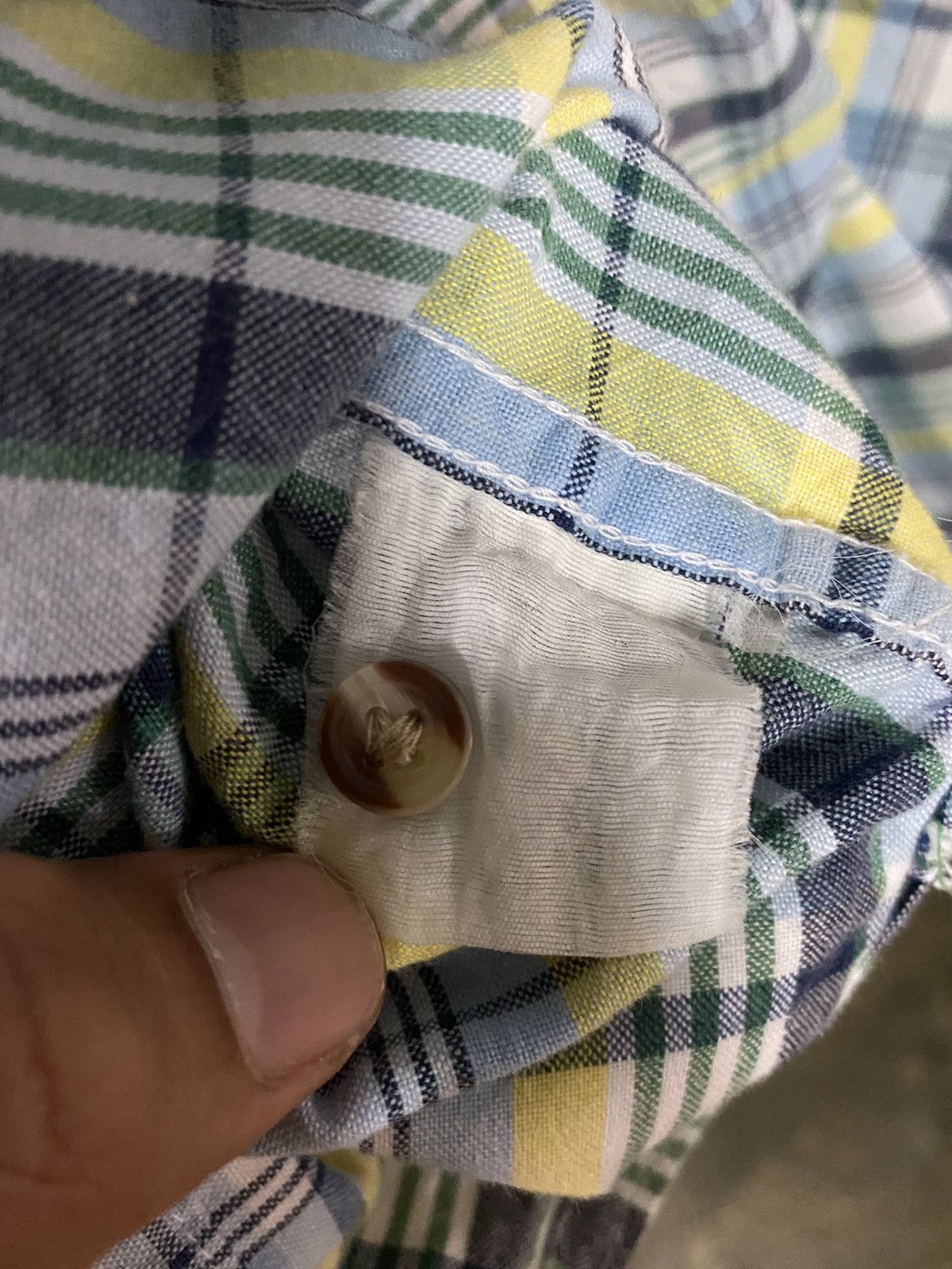 Benetton Vintage Benetton Formula 1 Flannel Single Pocket Plaid Size US XL / EU 56 / 4 - 9 Thumbnail