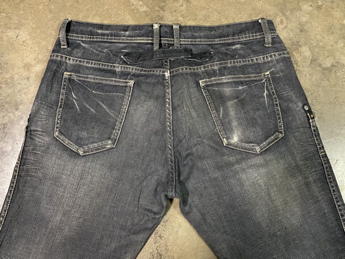 Michel Klein Michel Klein THRASHED Bush Patch Pocket Denim Pants Size US 38 / EU 54 - 10 Thumbnail