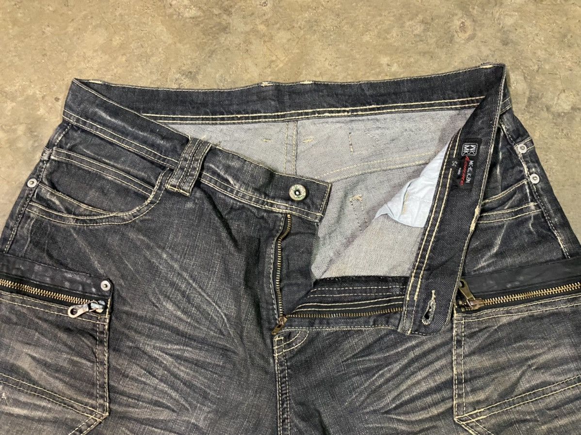 Michel Klein Michel Klein THRASHED Bush Patch Pocket Denim Pants Size US 38 / EU 54 - 5 Thumbnail