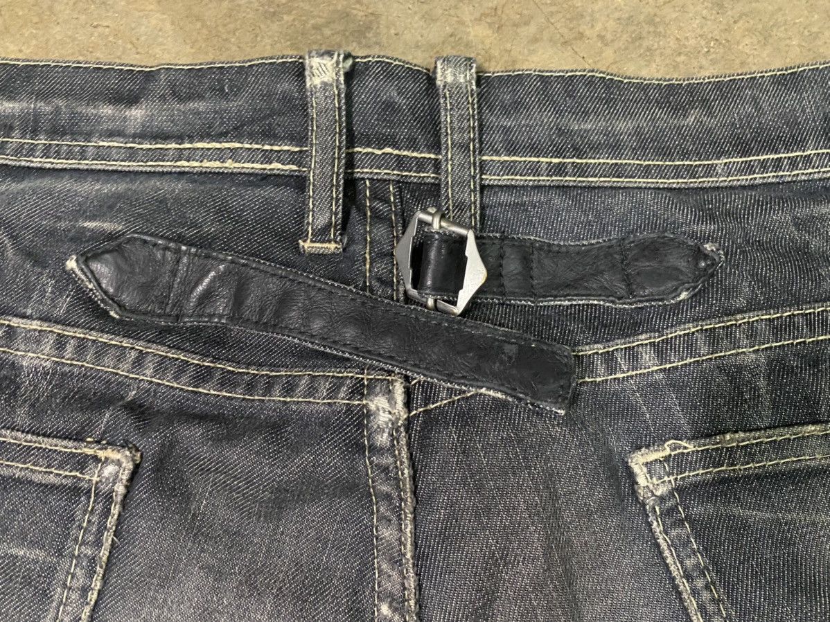 Michel Klein Michel Klein THRASHED Bush Patch Pocket Denim Pants Size US 38 / EU 54 - 11 Thumbnail