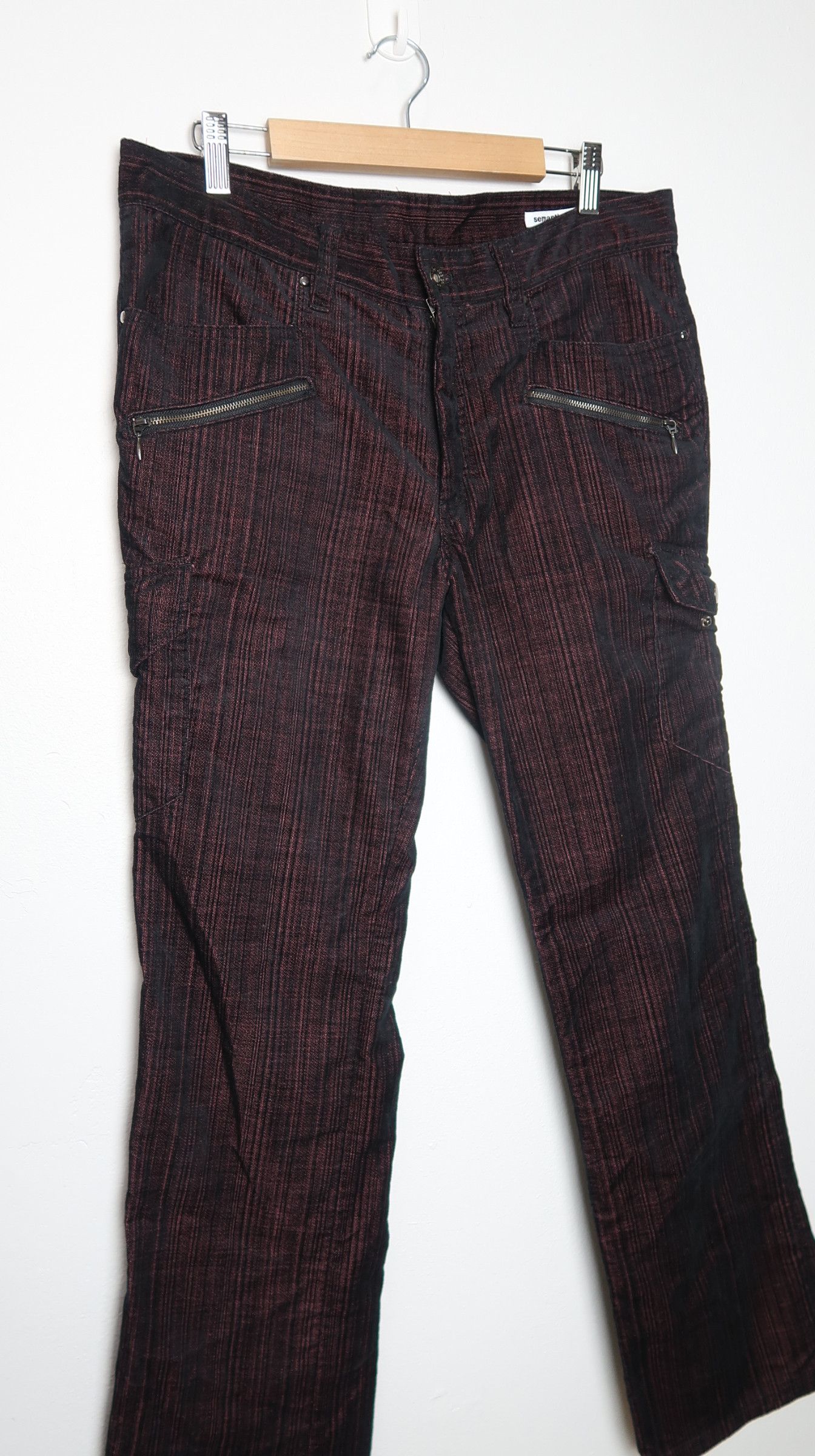 semanticdesign Semanticdesign Minimalist Flared Cuduroy Cargo Pants Size US 33 - 3 Thumbnail