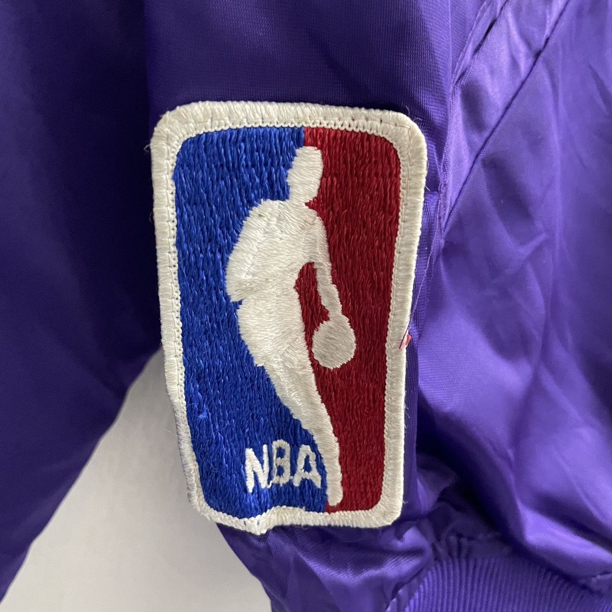 NBA × Starter NOS 💥90s LAKERS NBA STARTER VARSITY JACKET Size US L / EU 52-54 / 3 - 6 Thumbnail