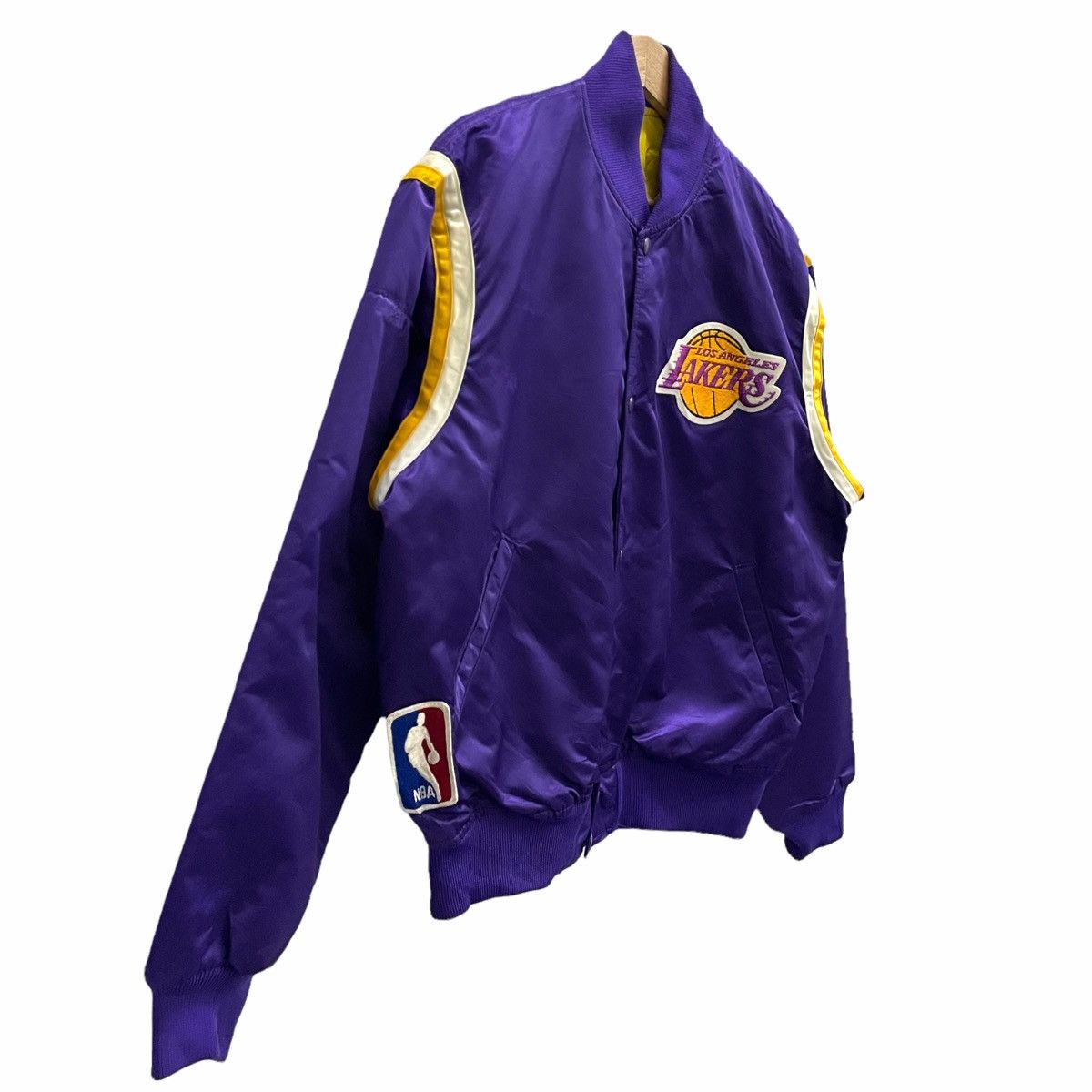 NBA × Starter NOS 💥90s LAKERS NBA STARTER VARSITY JACKET Size US L / EU 52-54 / 3 - 2 Thumbnail