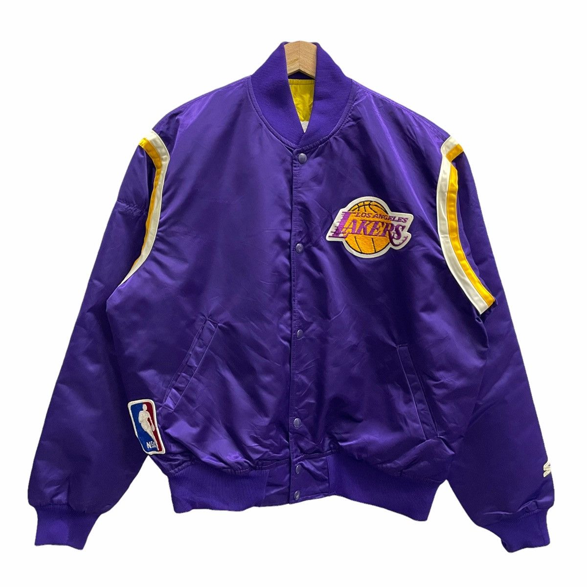 NBA × Starter NOS 💥90s LAKERS NBA STARTER VARSITY JACKET Size US L / EU 52-54 / 3 - 1 Thumbnail