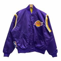 Rare Vintage Mens NBA Varsity Jacket Mega USAA Classic L Boston Lakers EUC