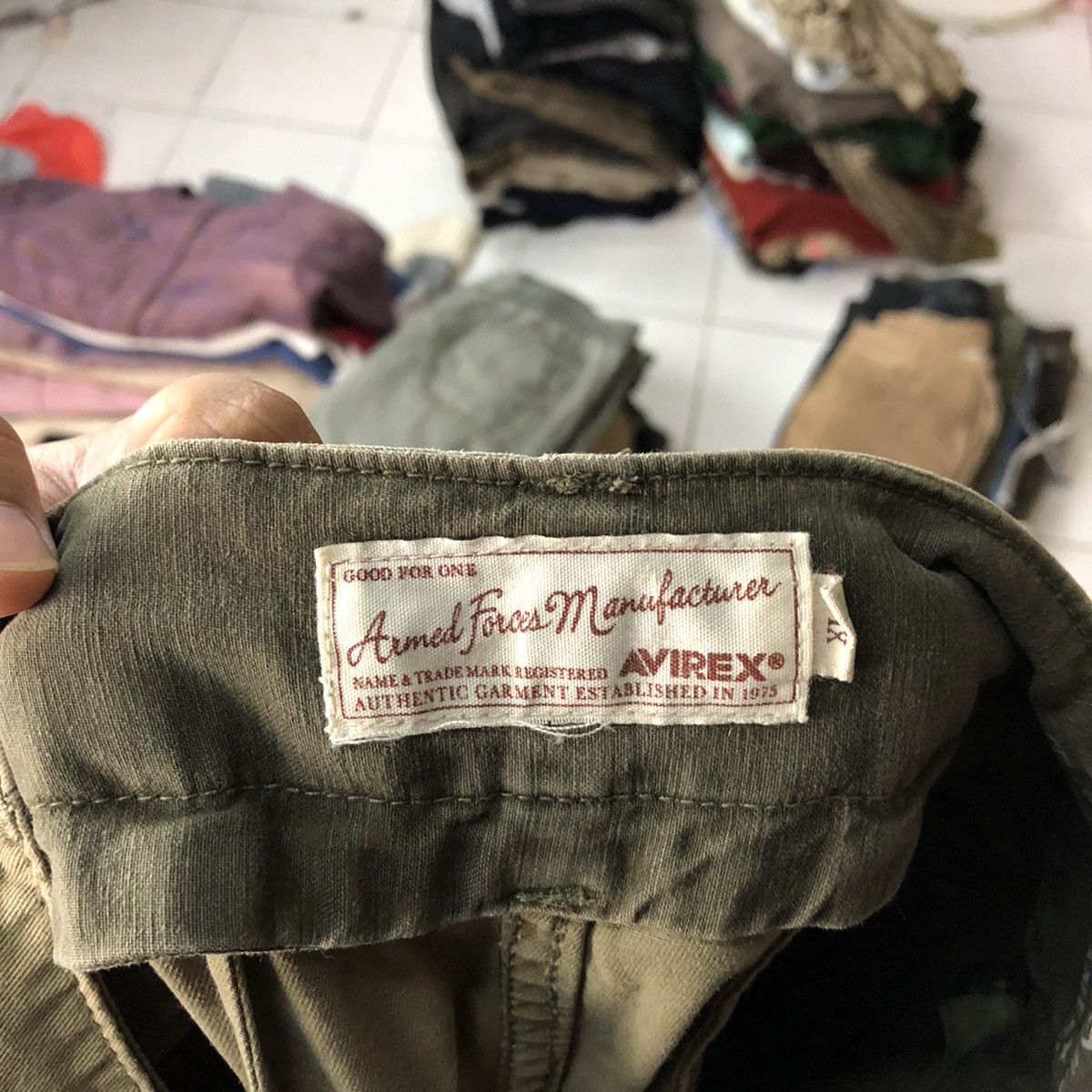 Avirex DL Avirex ripped multipocket Green Cargo Pants #6933 Size US 33 - 17 Thumbnail