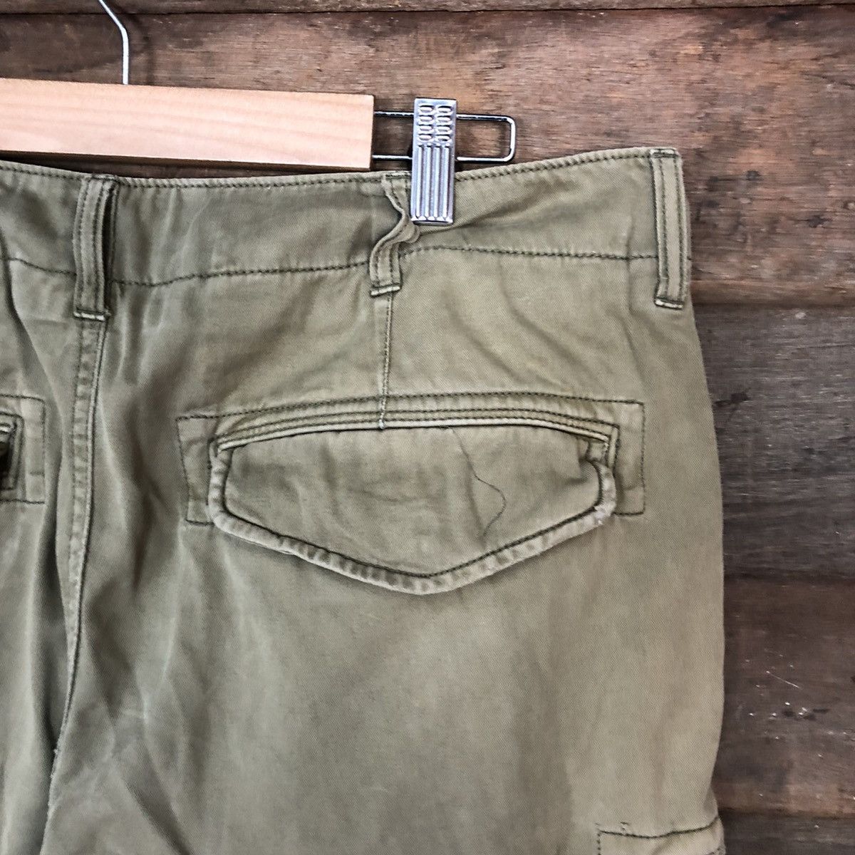 Avirex DL Avirex ripped multipocket Green Cargo Pants #6933 Size US 33 - 16 Thumbnail