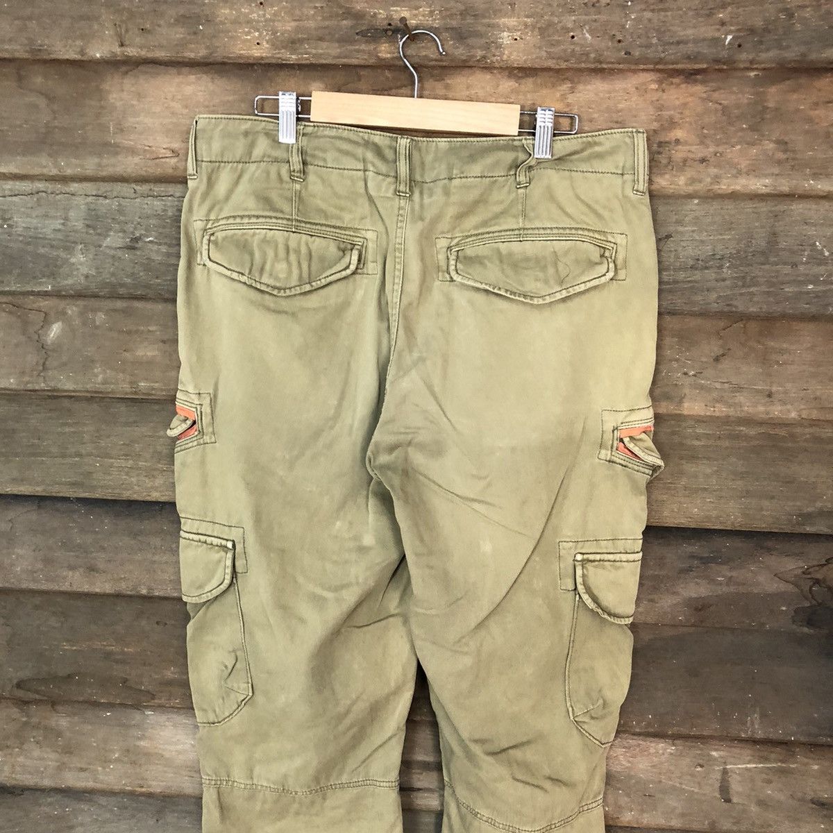 Avirex DL Avirex ripped multipocket Green Cargo Pants #6933 Size US 33 - 13 Thumbnail