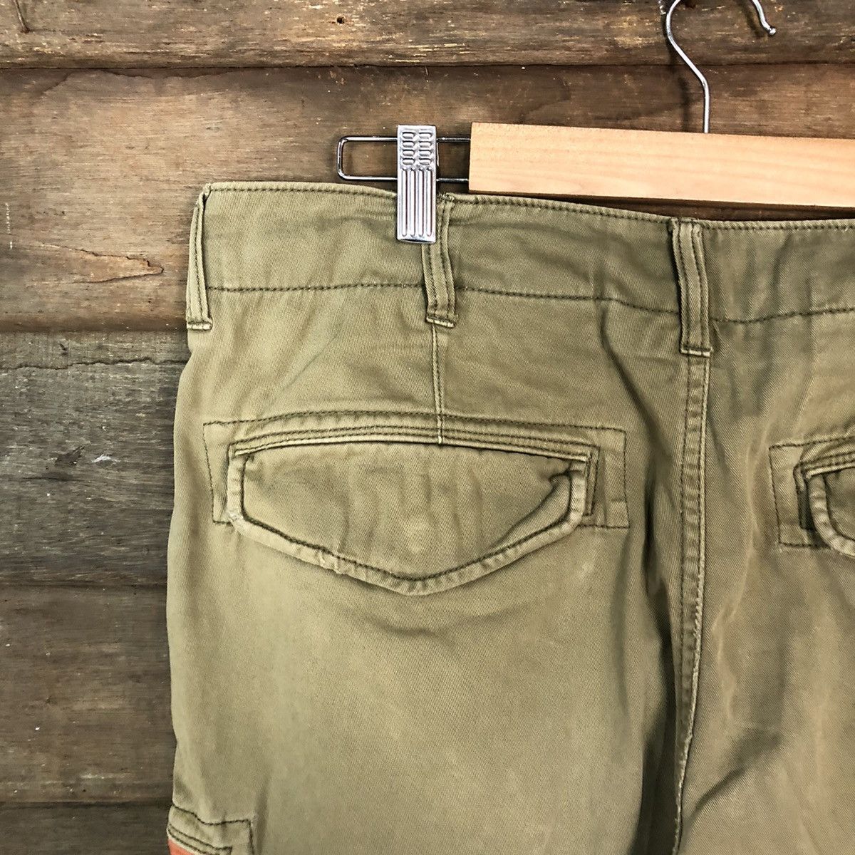 Avirex DL Avirex ripped multipocket Green Cargo Pants #6933 Size US 33 - 15 Thumbnail