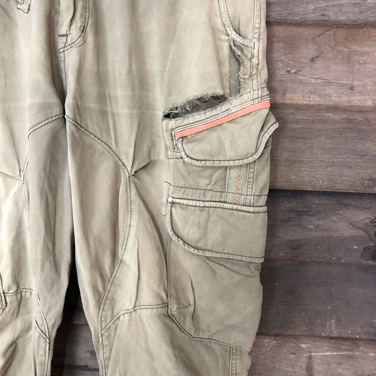 Avirex DL Avirex ripped multipocket Green Cargo Pants #6933 Size US 33 - 7 Thumbnail