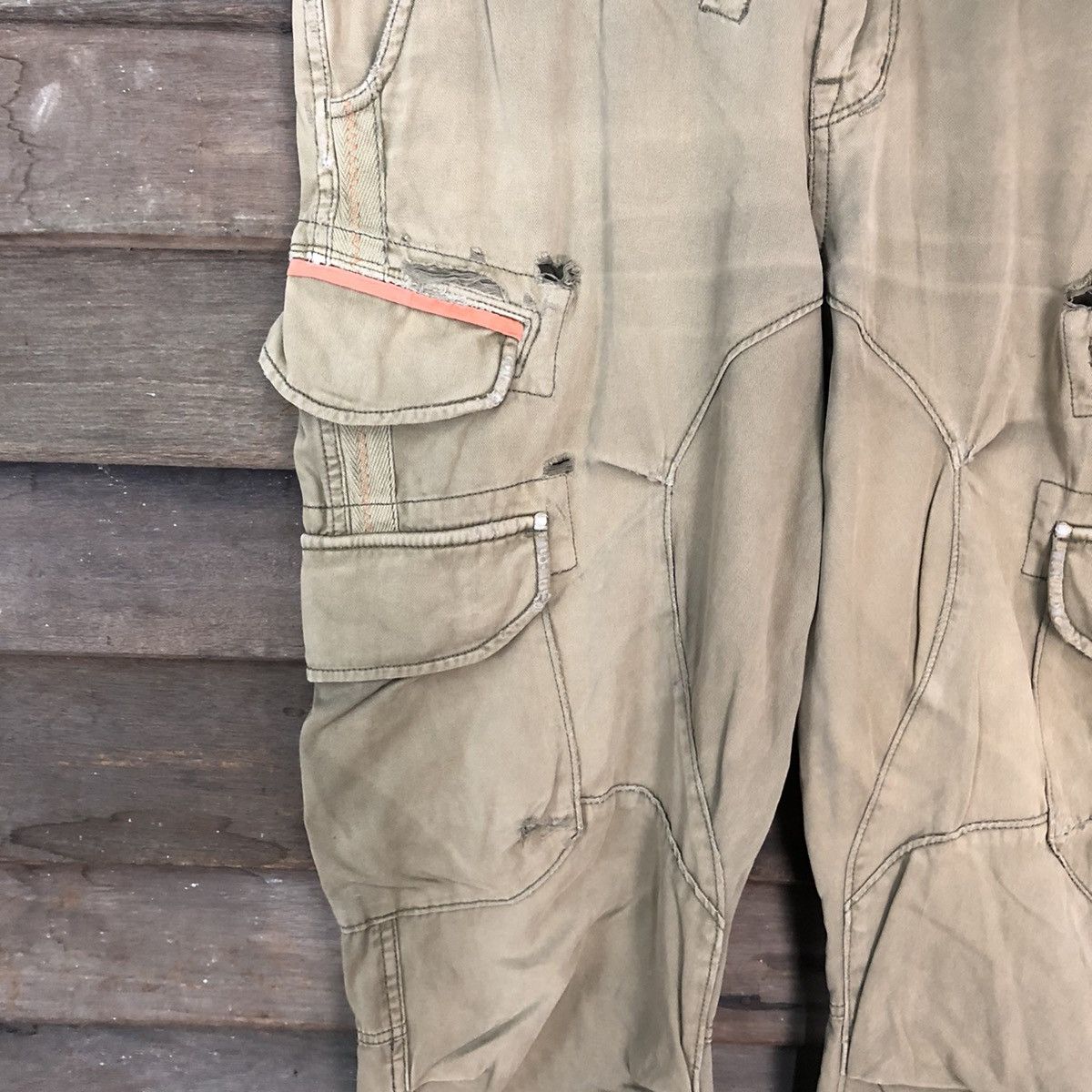 Avirex DL Avirex ripped multipocket Green Cargo Pants #6933 Size US 33 - 6 Thumbnail