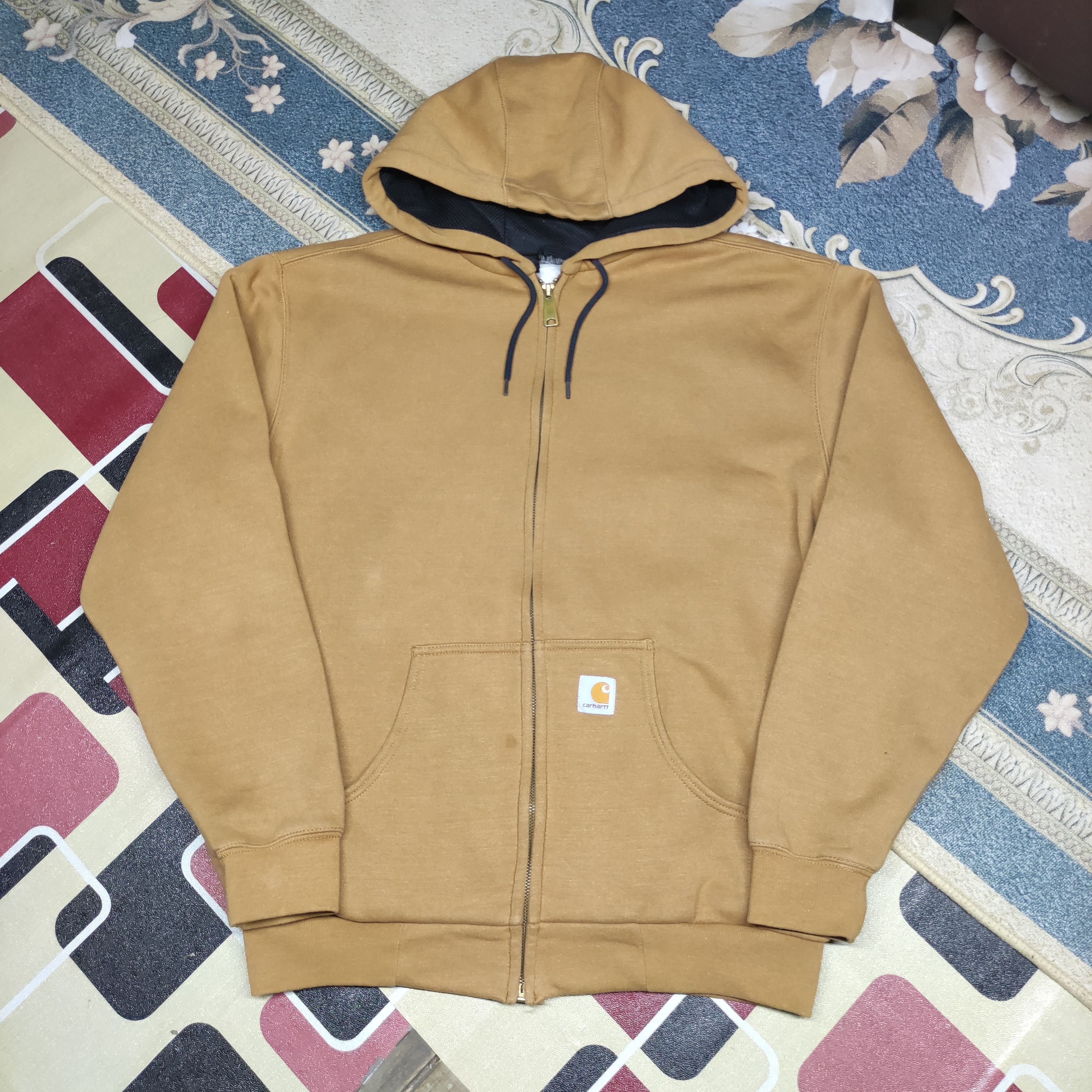Carhartt Vintage Carhartt Workwear Tan Hooded Jacket Large Size US L / EU 52-54 / 3 - 2 Thumbnail