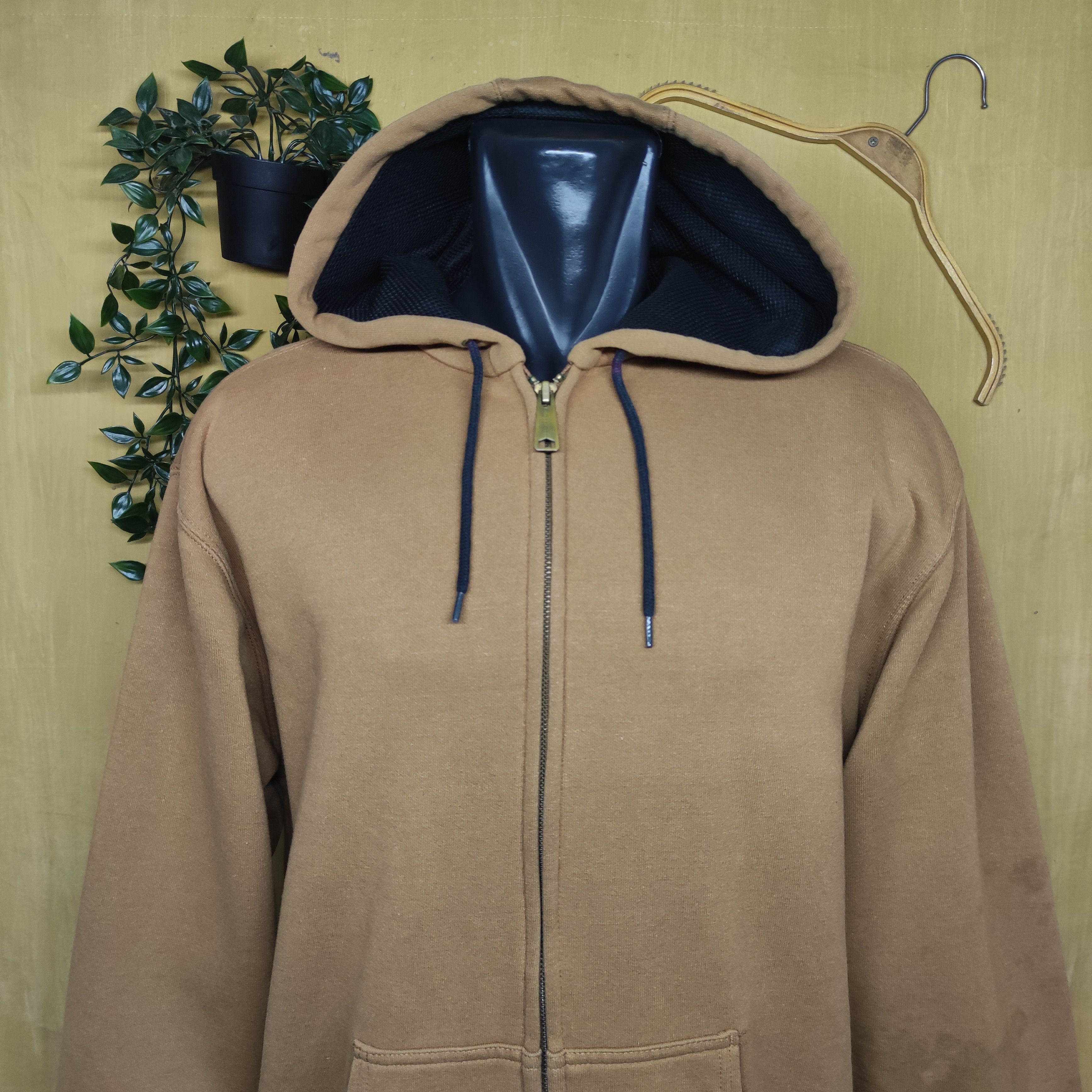 Carhartt Vintage Carhartt Workwear Tan Hooded Jacket Large Size US L / EU 52-54 / 3 - 6 Thumbnail