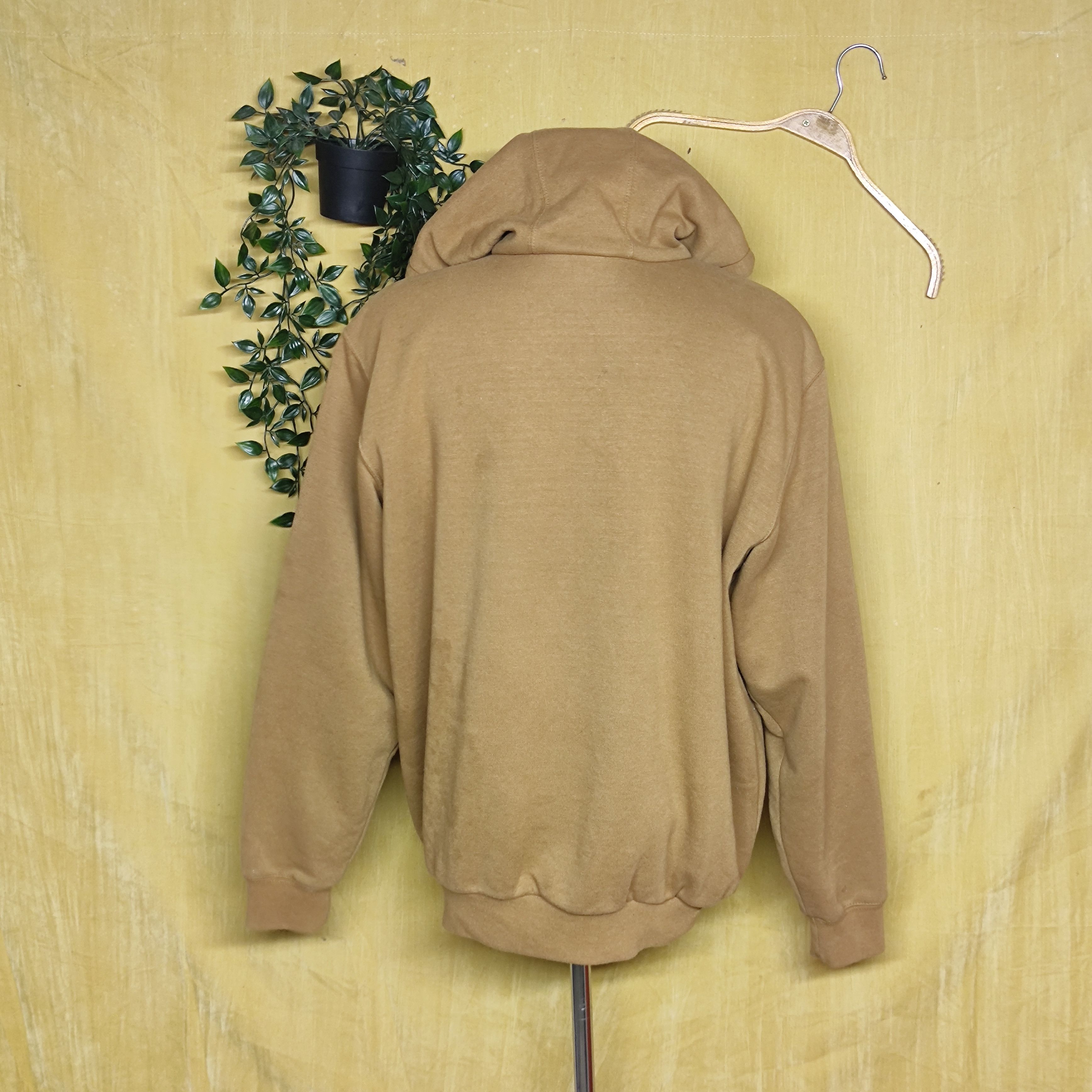 Carhartt Vintage Carhartt Workwear Tan Hooded Jacket Large Size US L / EU 52-54 / 3 - 3 Thumbnail