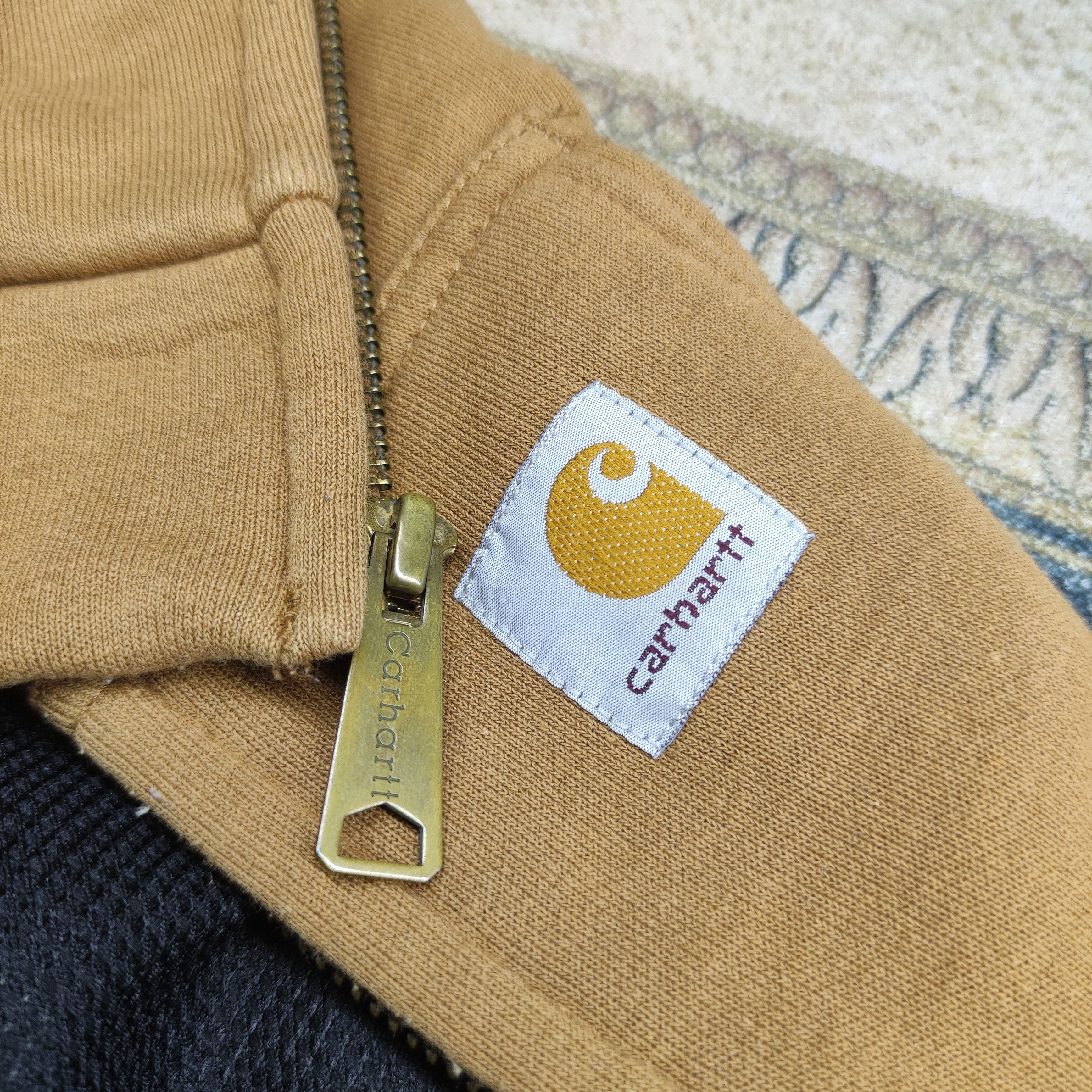 Carhartt Vintage Carhartt Workwear Tan Hooded Jacket Large Size US L / EU 52-54 / 3 - 8 Thumbnail