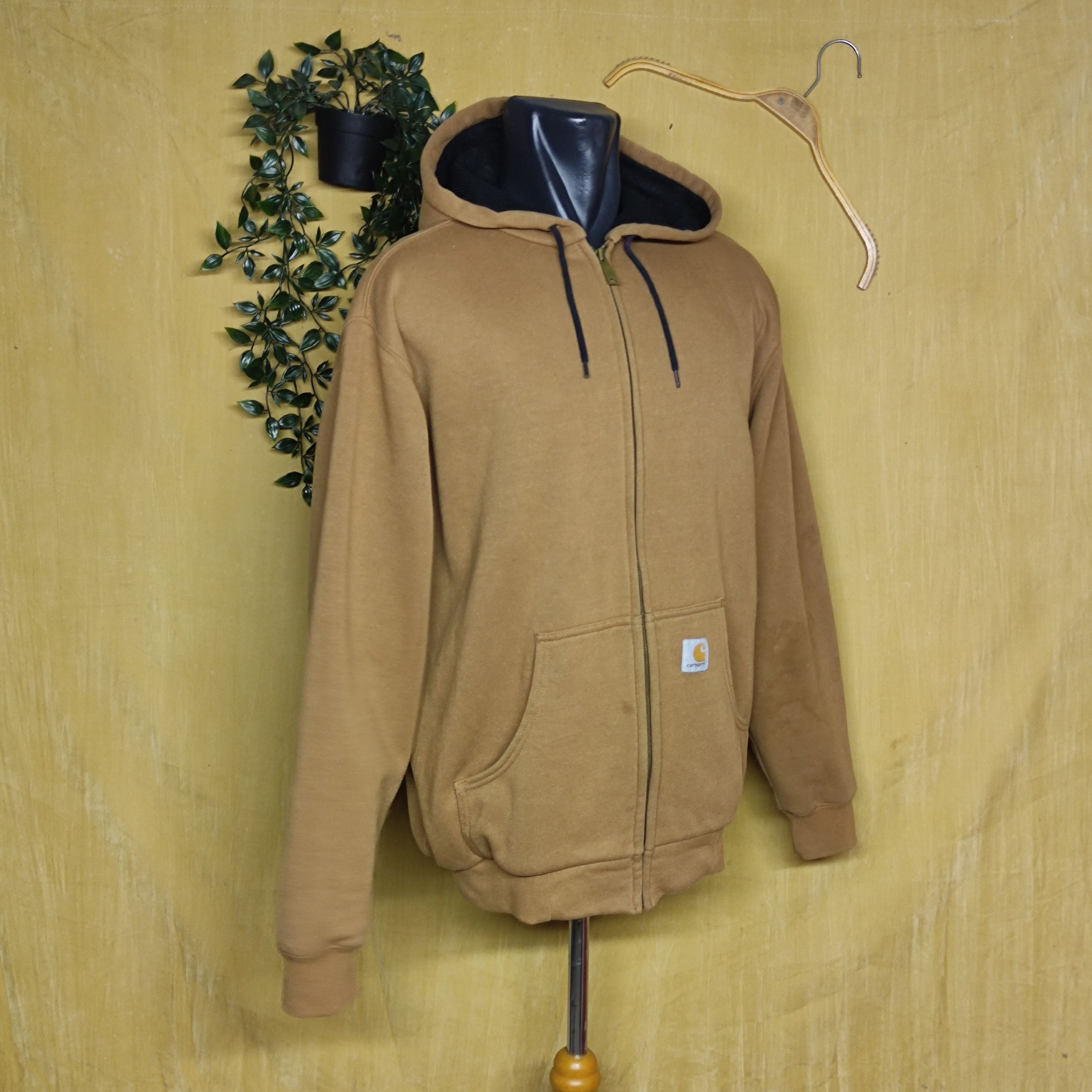 Carhartt Vintage Carhartt Workwear Tan Hooded Jacket Large Size US L / EU 52-54 / 3 - 4 Thumbnail