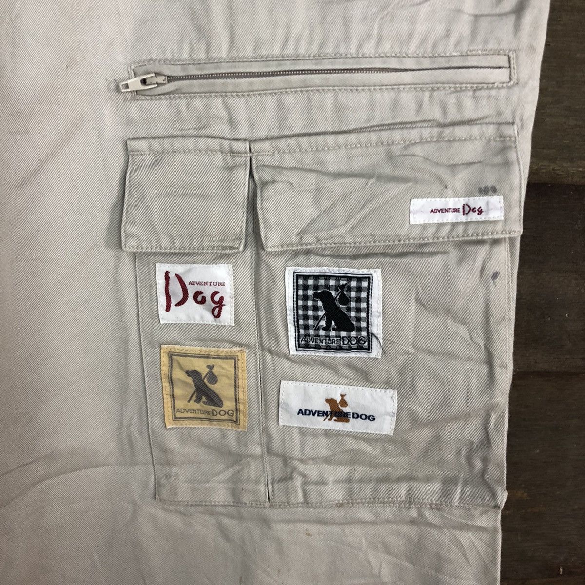 Japanese Brand DLL Advanture Dog Cream Multipocket Cargo Pants #c697 Size US 34 / EU 50 - 6 Thumbnail