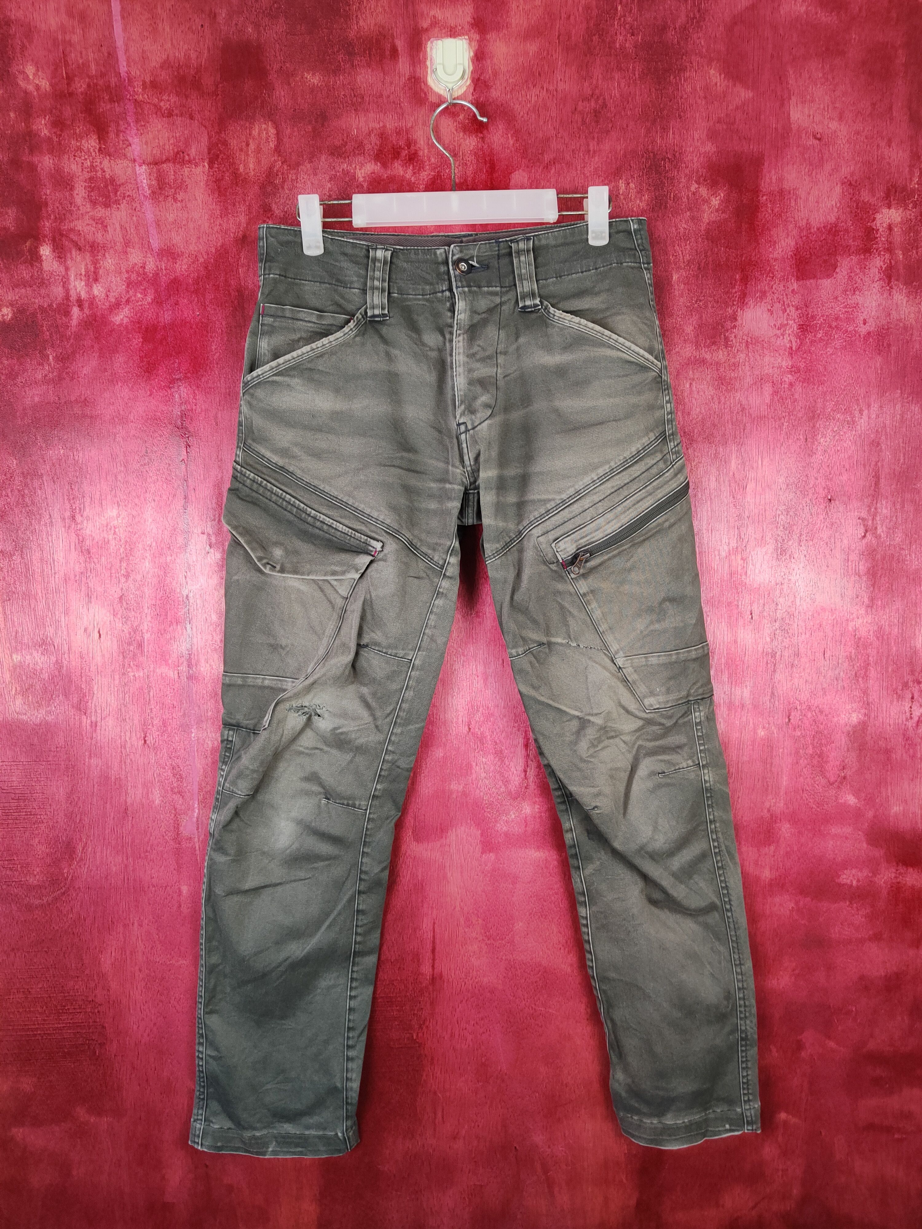 Genba Dark Green Multi Pocket Tactical Cargo Pants #4862