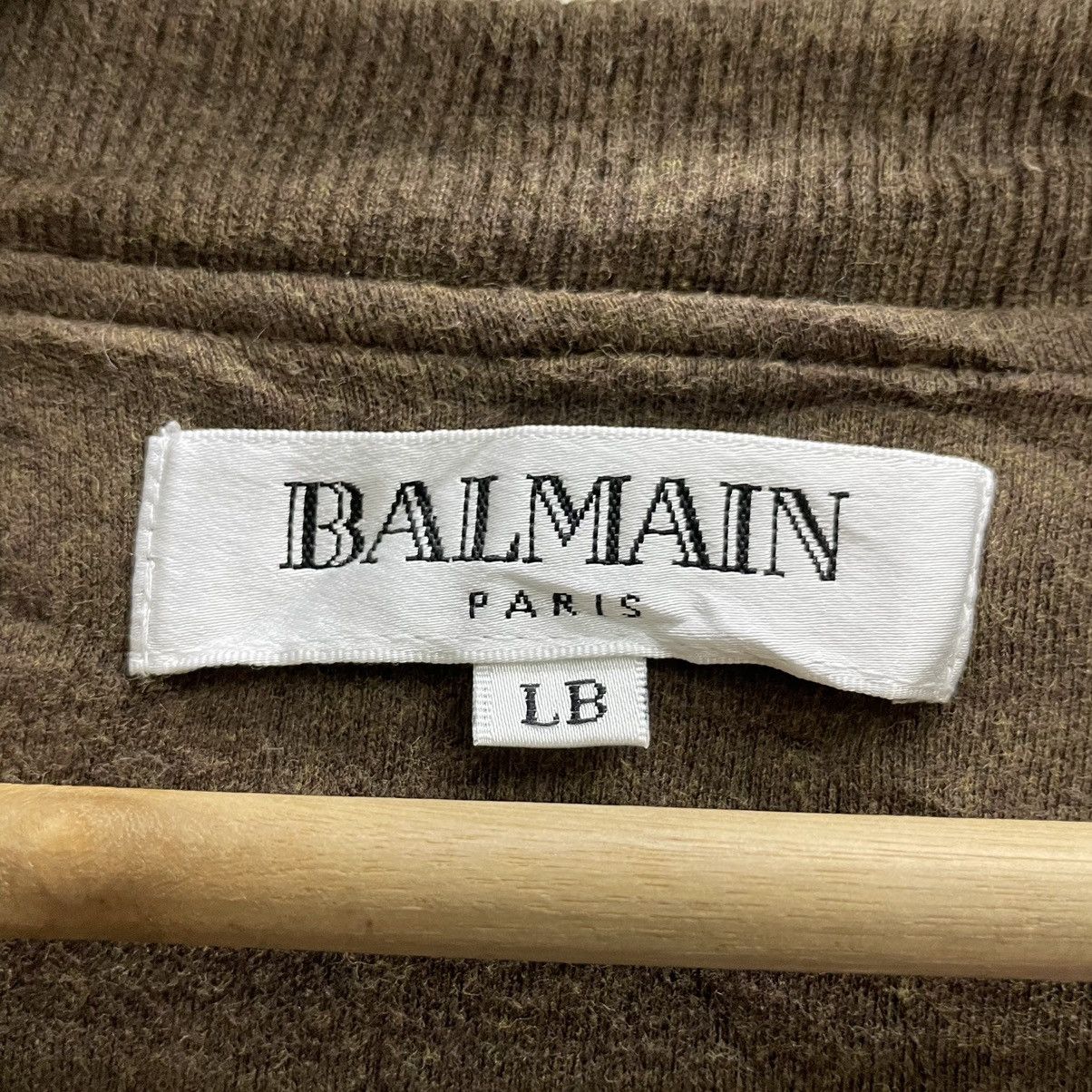 Pierre Balmain × Vintage 💥 90s Balmain Paris Diamond Crewneck Nice Design Size US L / EU 52-54 / 3 - 4 Thumbnail