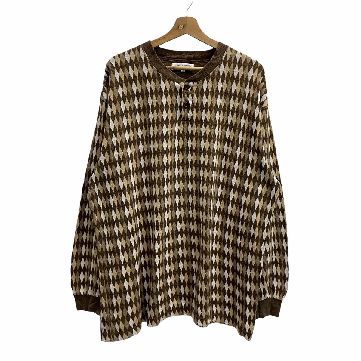 Pierre Balmain × Vintage 💥 90s Balmain Paris Diamond Crewneck Nice Design Size US L / EU 52-54 / 3 - 1 Thumbnail