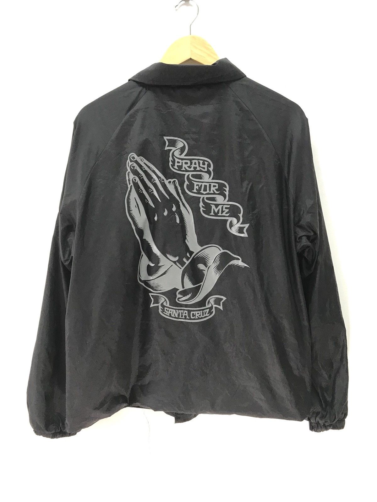Santa Cruz Skateboards 💥Santa Cruz '' Pray for me '' Coach Jacket Size US M / EU 48-50 / 2 - 1 Thumbnail