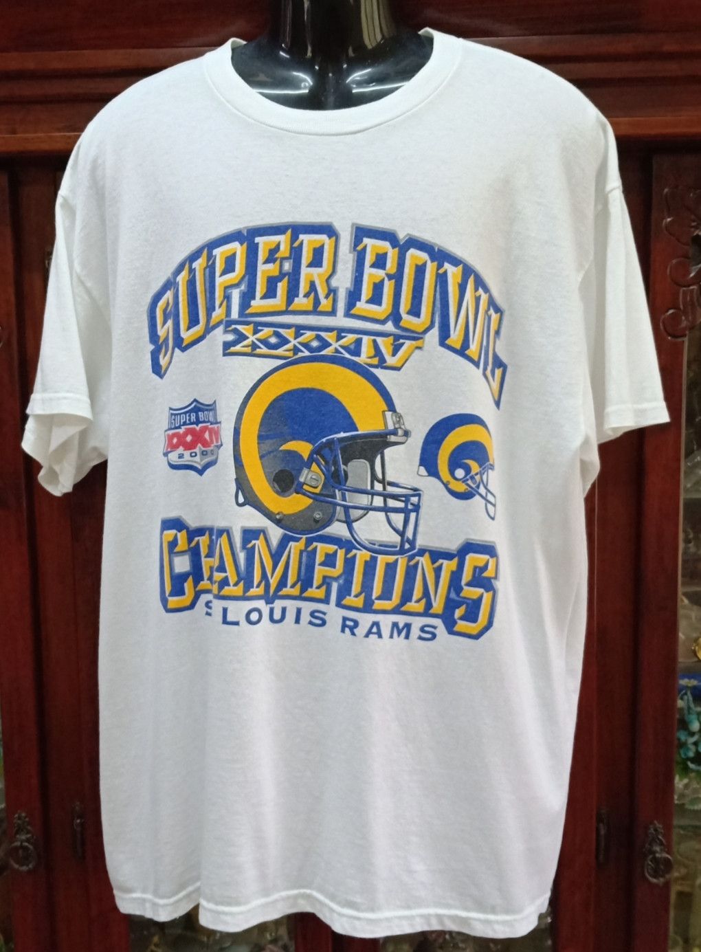 Vintage Y2K NFL : St.Louis Rams Super Bowl Champions T-shirt