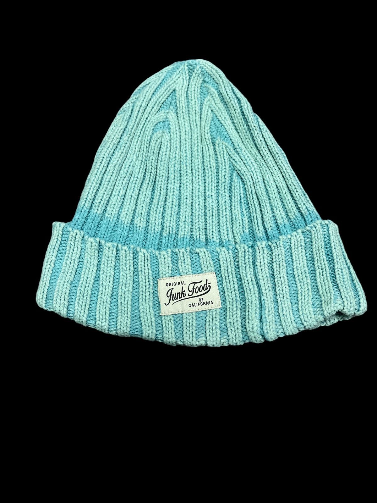 Vintage BLUE FADED BEANIE HAT SKATER BOY Size ONE SIZE - 6 Thumbnail