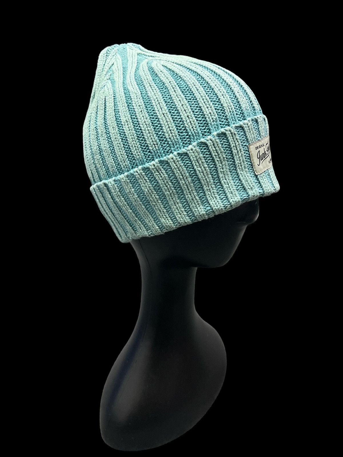 Vintage BLUE FADED BEANIE HAT SKATER BOY Size ONE SIZE - 3 Thumbnail